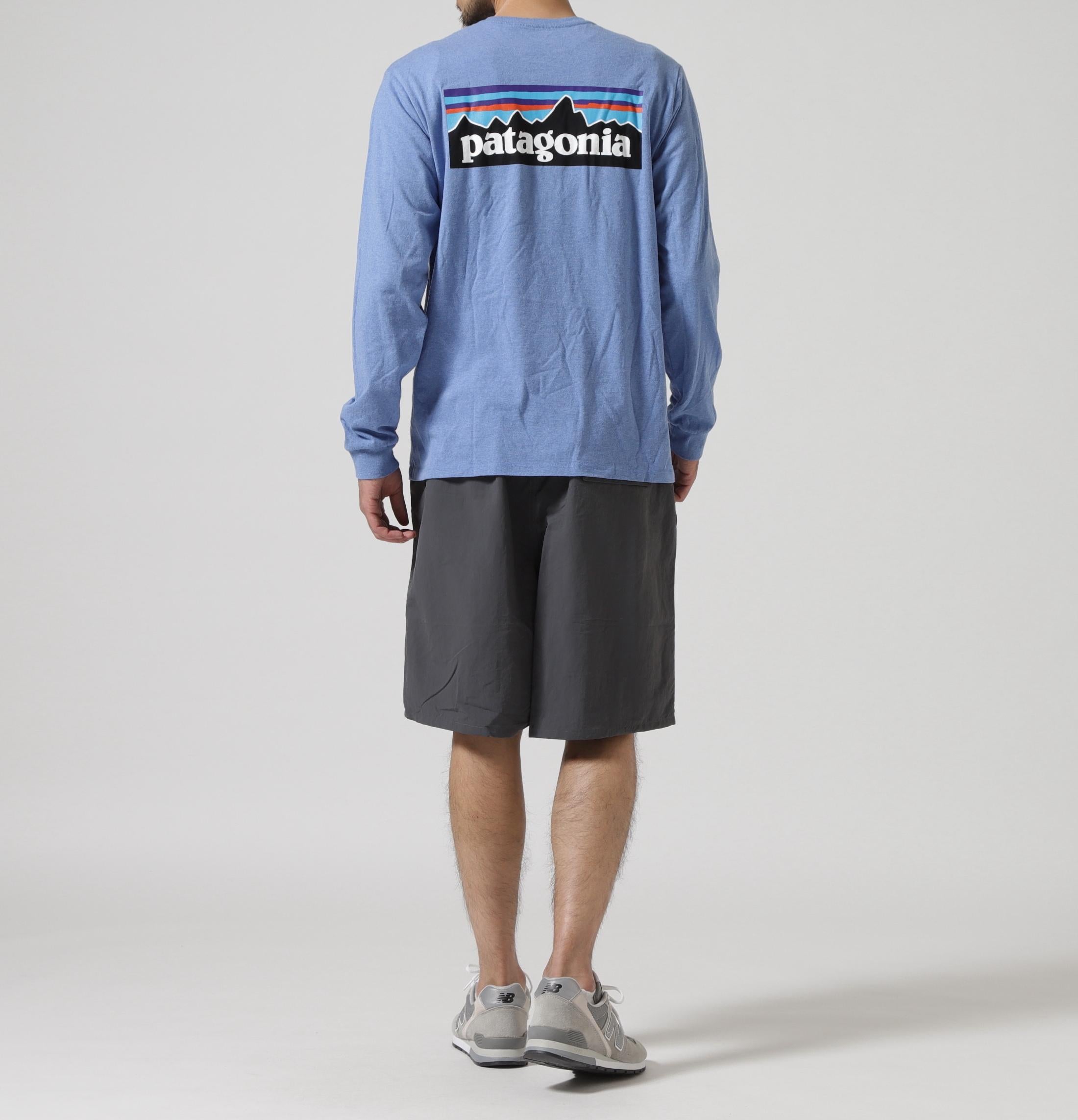 Patagonia/パタゴニア メンズ・ロングスリーブ・P-6ロゴ・レスポンシビリティー ブルー