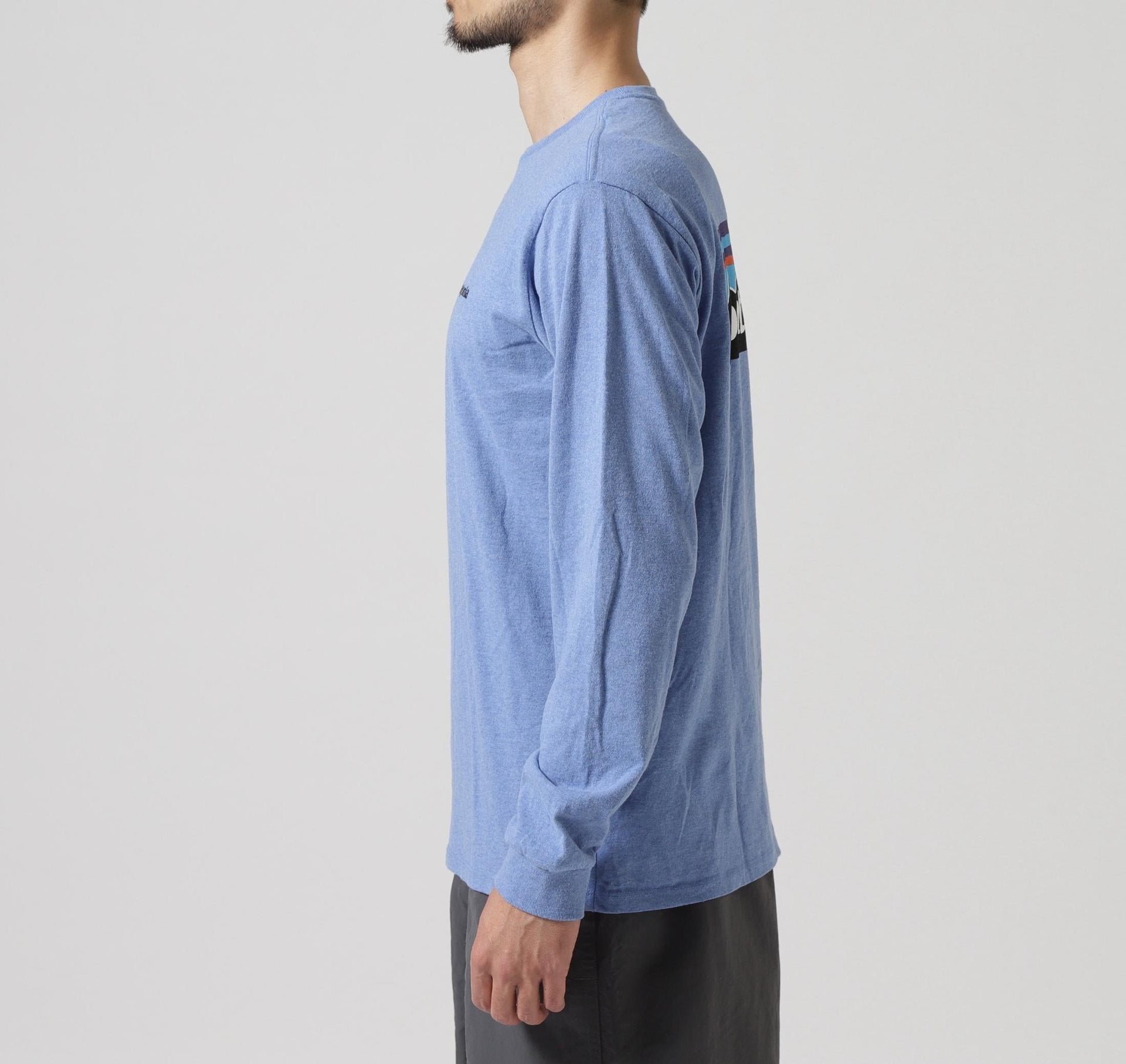 Patagonia/パタゴニア メンズ・ロングスリーブ・P-6ロゴ・レスポンシビリティー ブルー