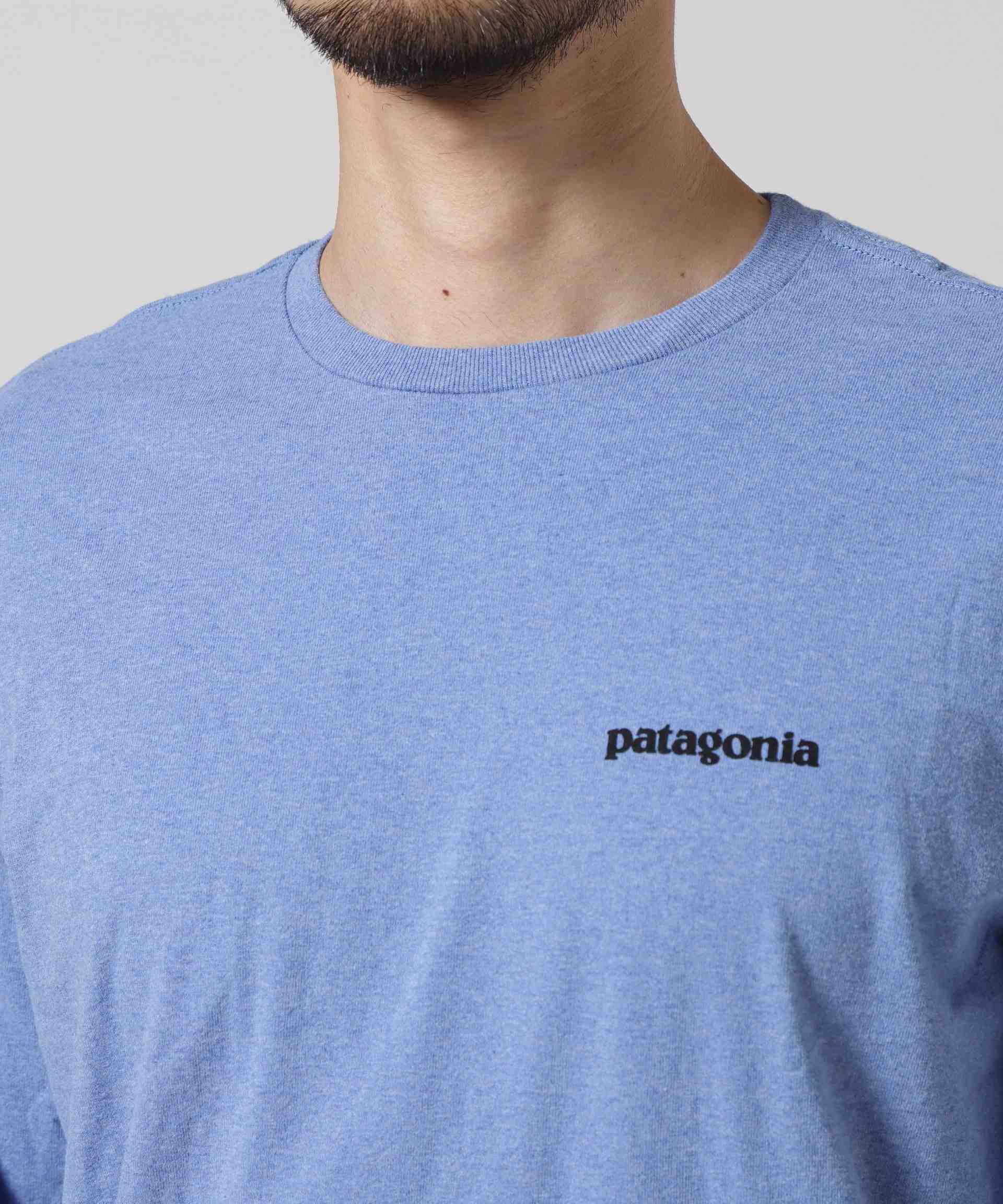 Patagonia/パタゴニア メンズ・ロングスリーブ・P-6ロゴ・レスポンシビリティー ブルー