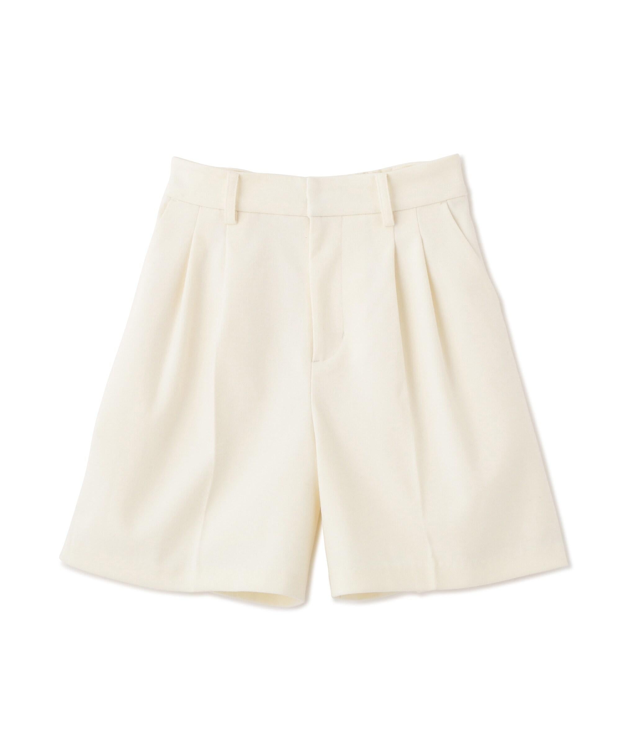タックショートパンツ アイボリー
