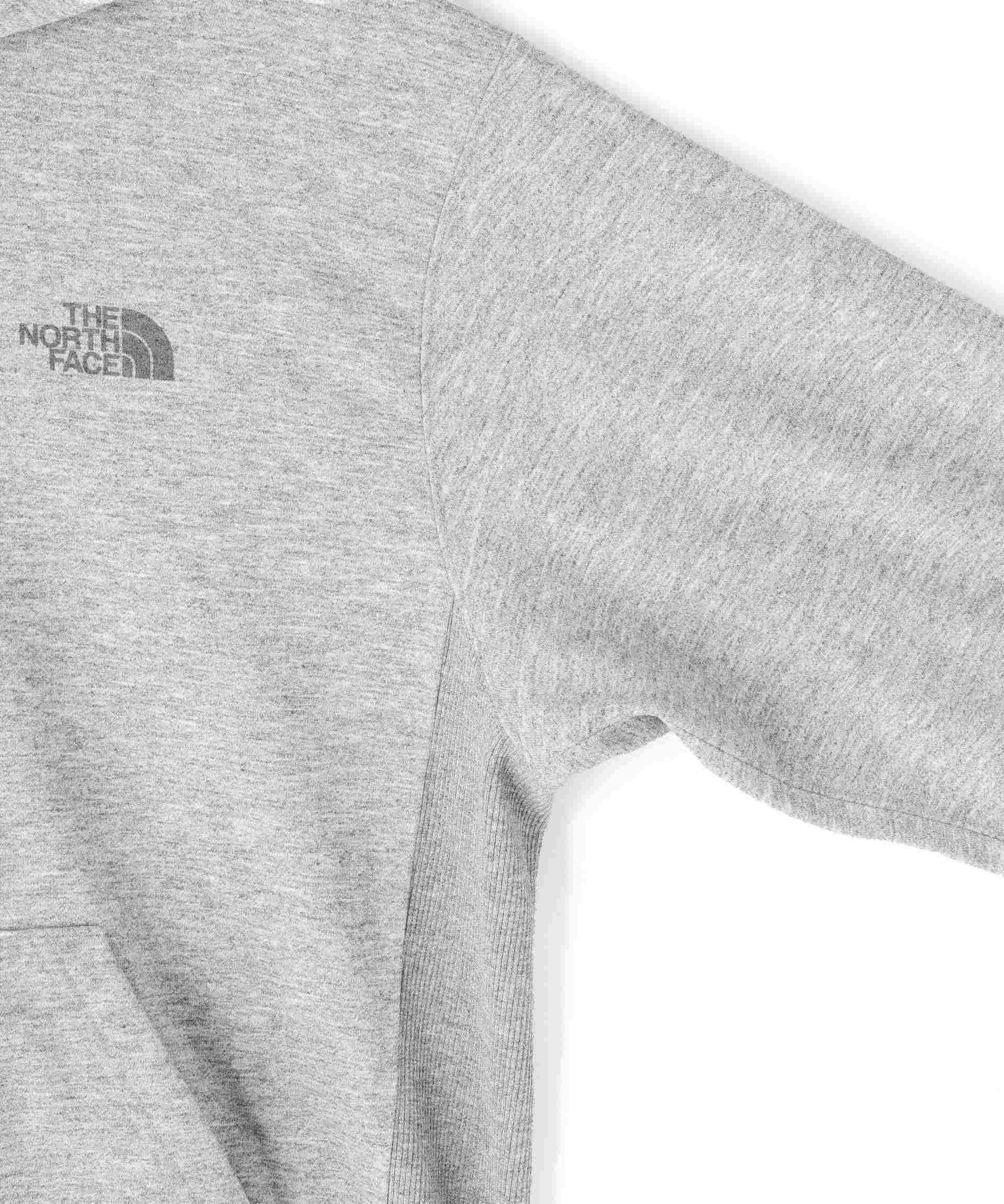 THE NO>TH FACE/ザ・ノース・フェイス/RACK SQUA>E LOGO HOODIE グレー