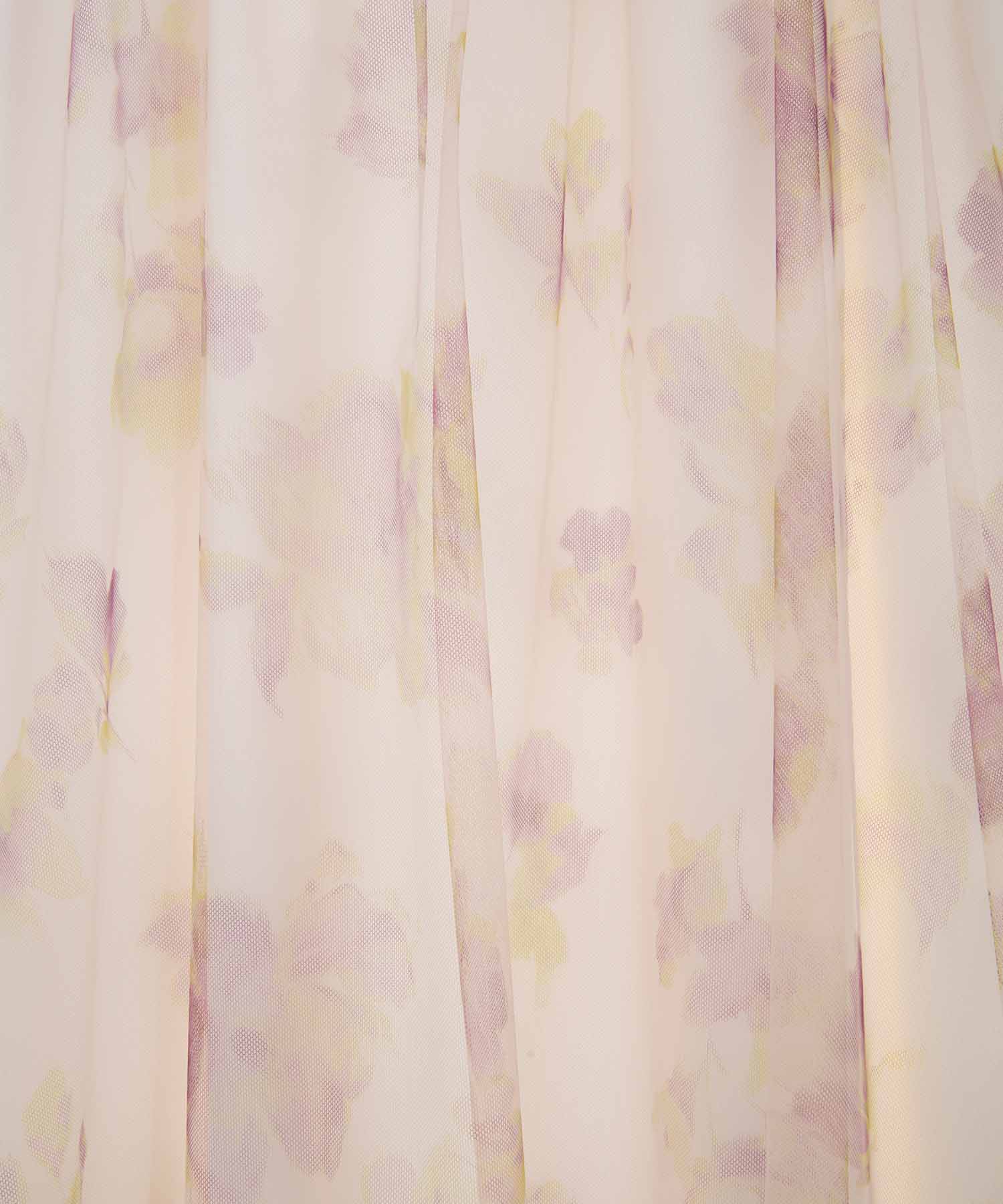 トランテアン ソン ドゥ モード 31 Sons de mode フラワープリントチュールスカート (オフベージュ) OFF-WHITE