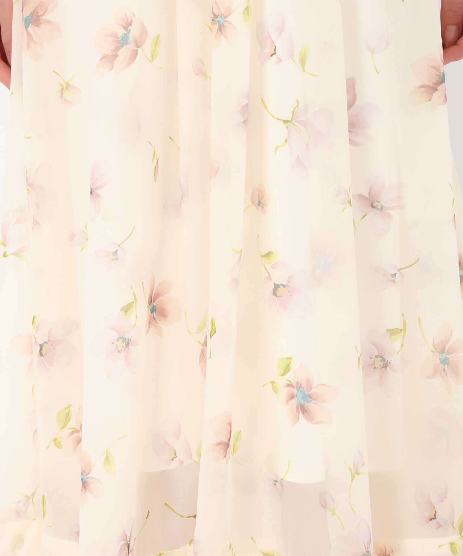 トランテアン ソン ドゥ モード 31 Sons de mode 2025春夏新作 花柄シアーフレアースカート (BEIGE) BEIGE