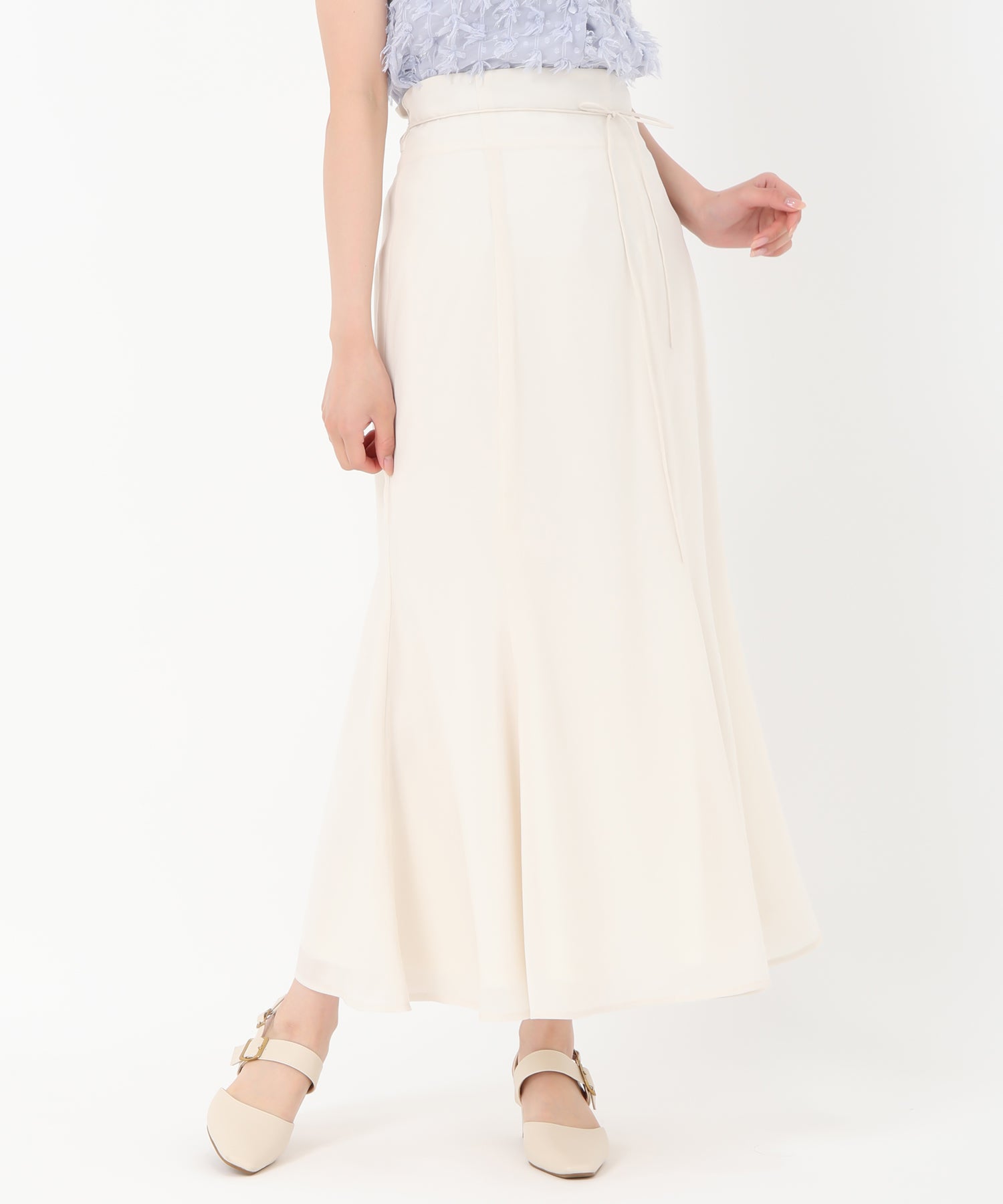 トランテアン ソン ドゥ モード 31 Sons de mode 2025春夏新作 シアーマーメイドスカート (BEIGE) BEIGE