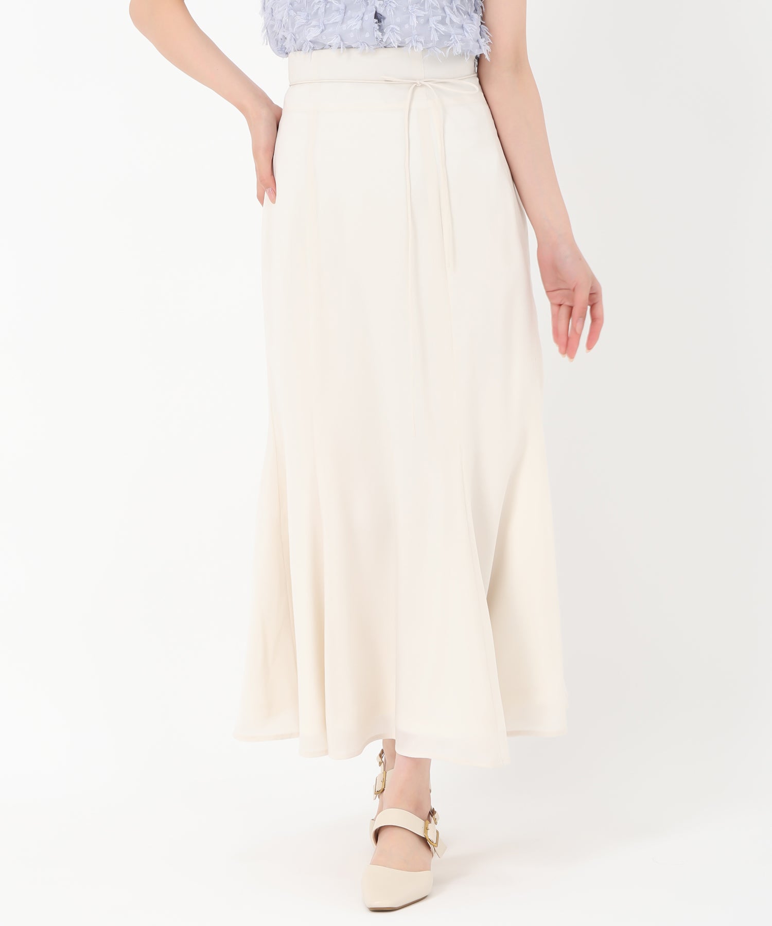 トランテアン ソン ドゥ モード 31 Sons de mode 2025春夏新作 シアーマーメイドスカート (BEIGE) BEIGE