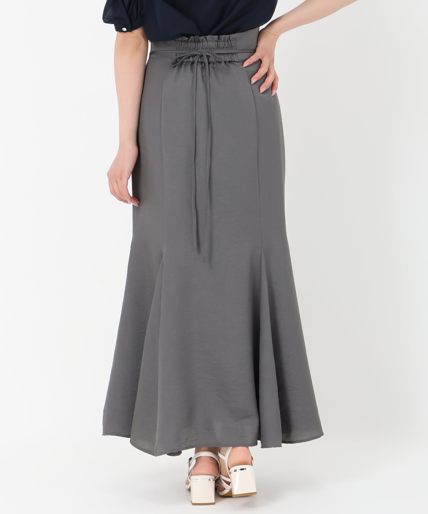 トランテアン ソン ドゥ モード 31 Sons de mode 2025春夏新作 シャイニーマーメイドスカート (GREEN) GREEN