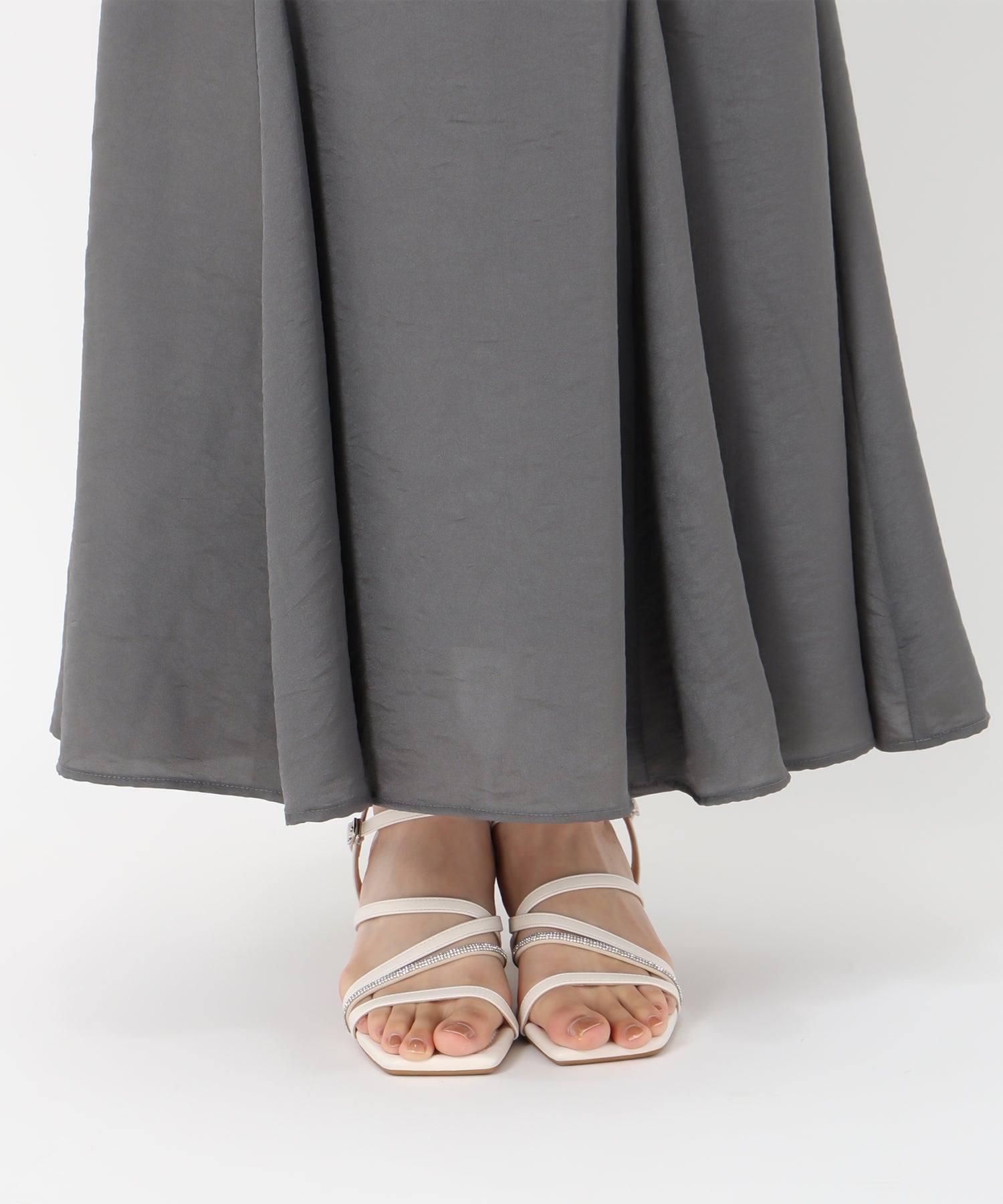 トランテアン ソン ドゥ モード 31 Sons de mode 2025春夏新作 シャイニーマーメイドスカート (GREEN) GREEN