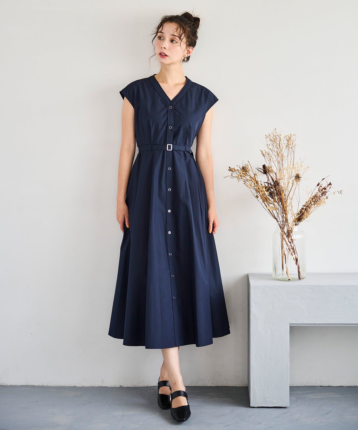 トランテアン ソン ドゥ モード 31 Sons de mode 2025春夏新作 パイピングワンピース (NAVY) NAVY