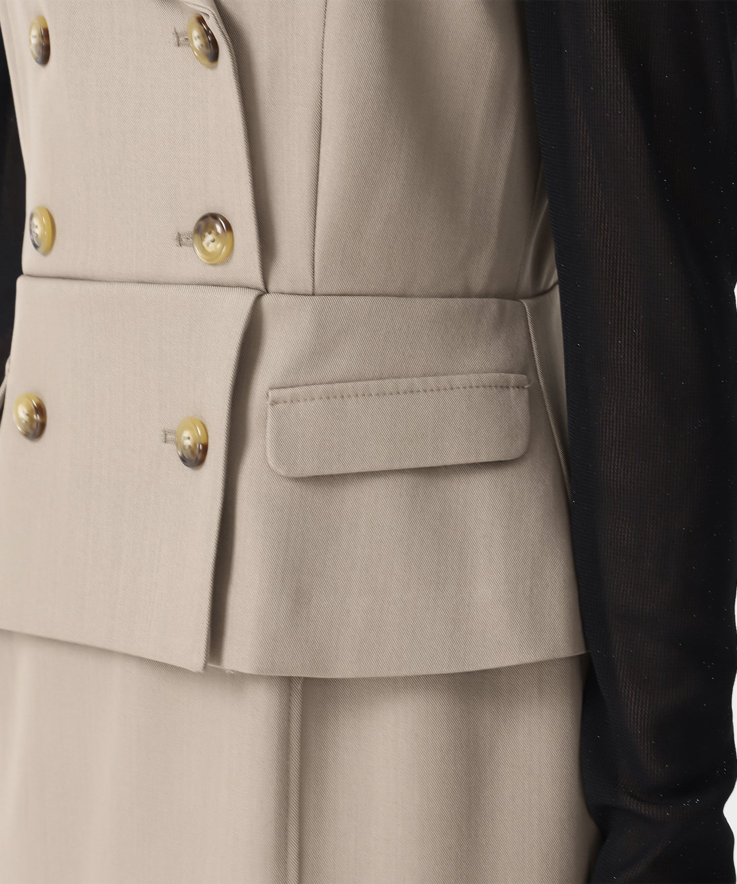 トランテアン ソン ドゥ モード 31 Sons de mode 2025秋冬新作 トレンチ風キャミワンピース TT537408 (BROWN) BROWN