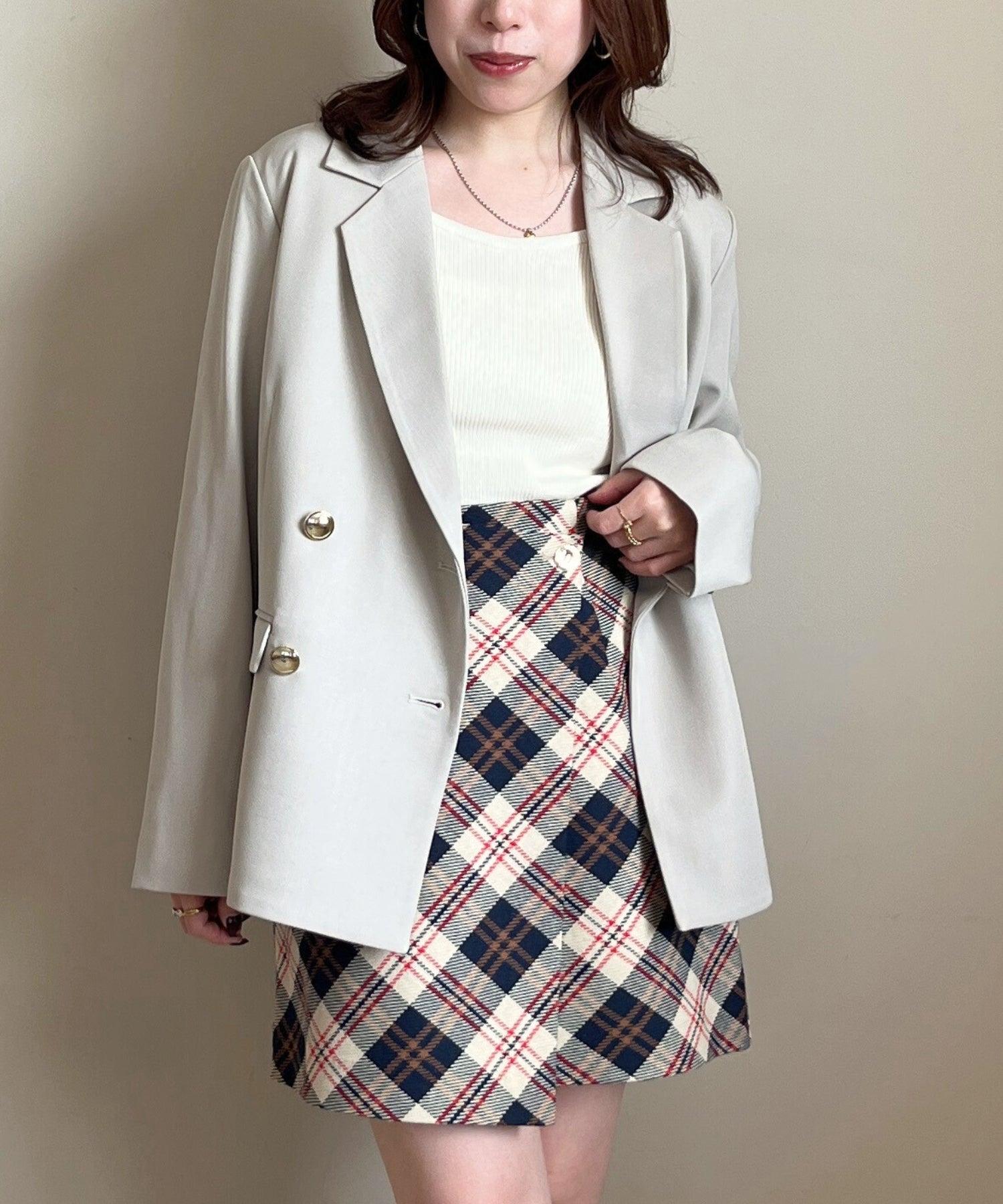 トランテアン ソン ドゥ モード 31 Sons de mode 2025秋冬新作 テーラードジャケット TT538502 (BEIGE) BEIGE