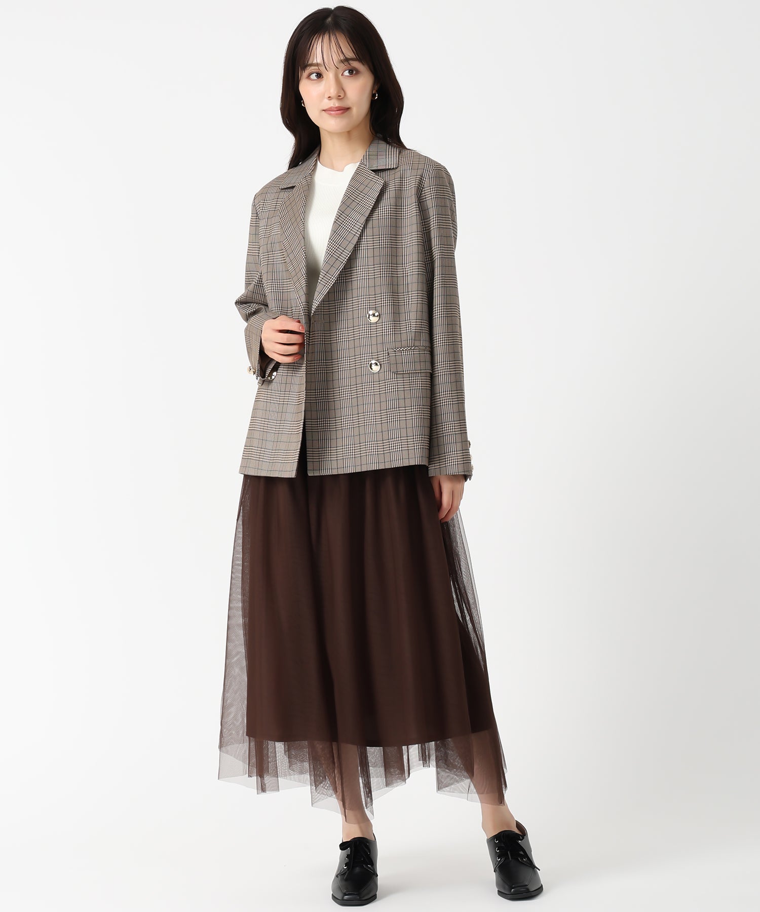 トランテアン ソン ドゥ モード 31 Sons de mode 2025秋冬新作 テーラードジャケット TT538502 (BEIGE) BEIGE