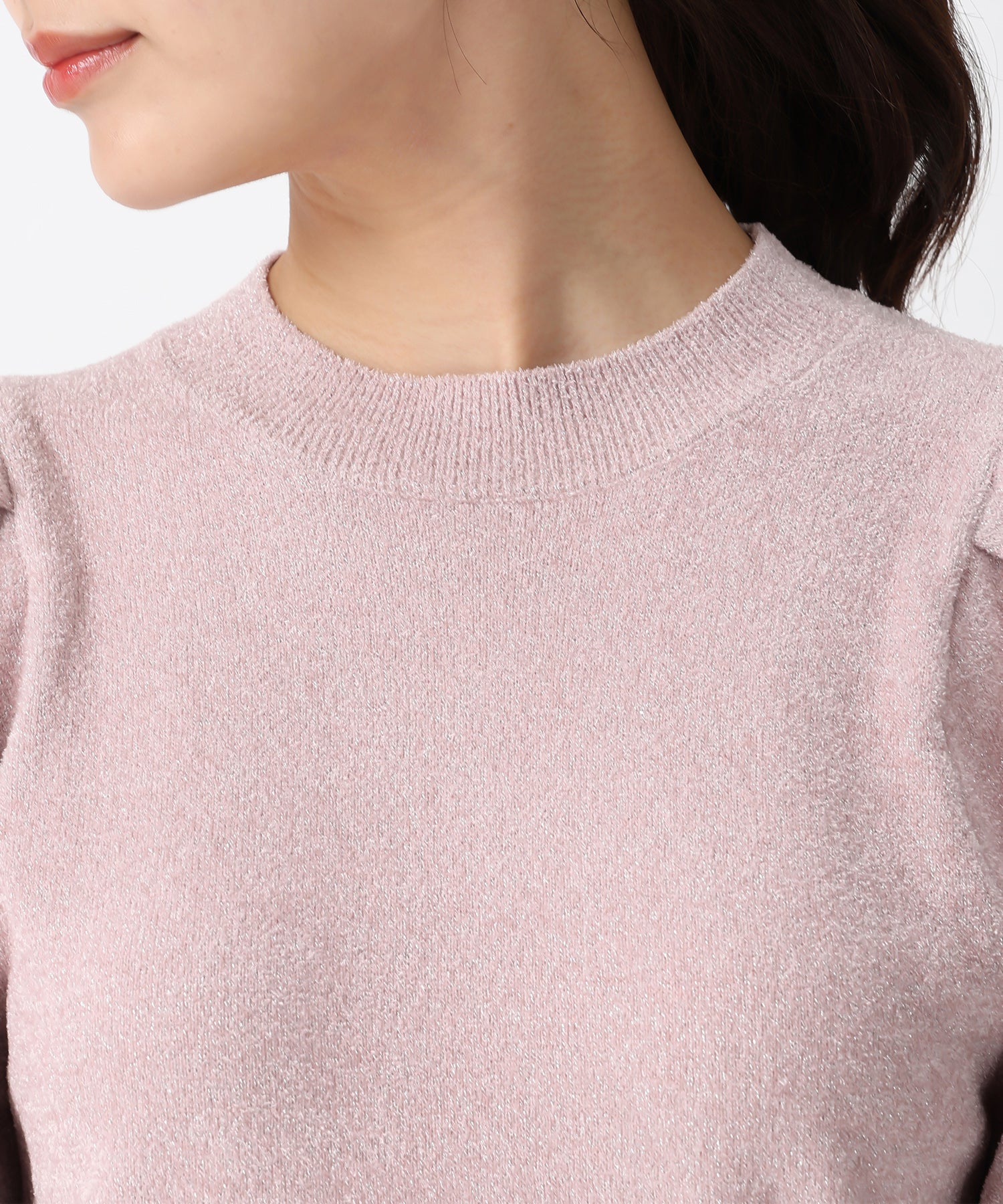 トランテアン ソン ドゥ モード 31 Sons de mode 2028秋冬新作 モール半袖ニット TT538308 (BROWN) BROWN