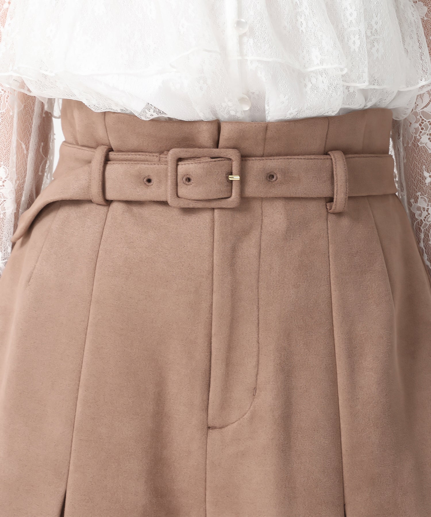 トランテアン ソン ドゥ モード 31 Sons de mode 2025秋冬新作 スエードショートパンツ TT537305 (MOCHA) MOCHA