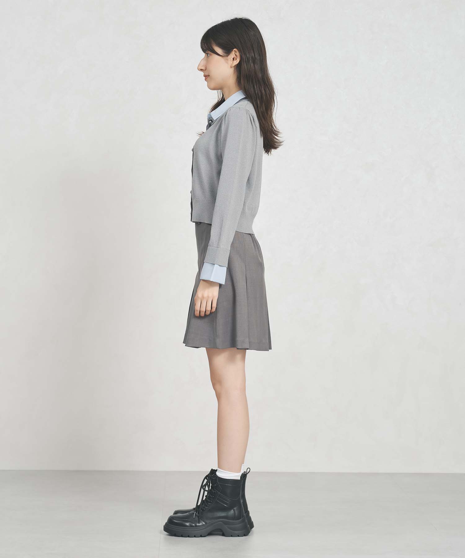 トランテアン ソン ドゥ モード 31 Sons de mode WEB限定 レイヤード衿付きニット TT558301 (GREY) GREY