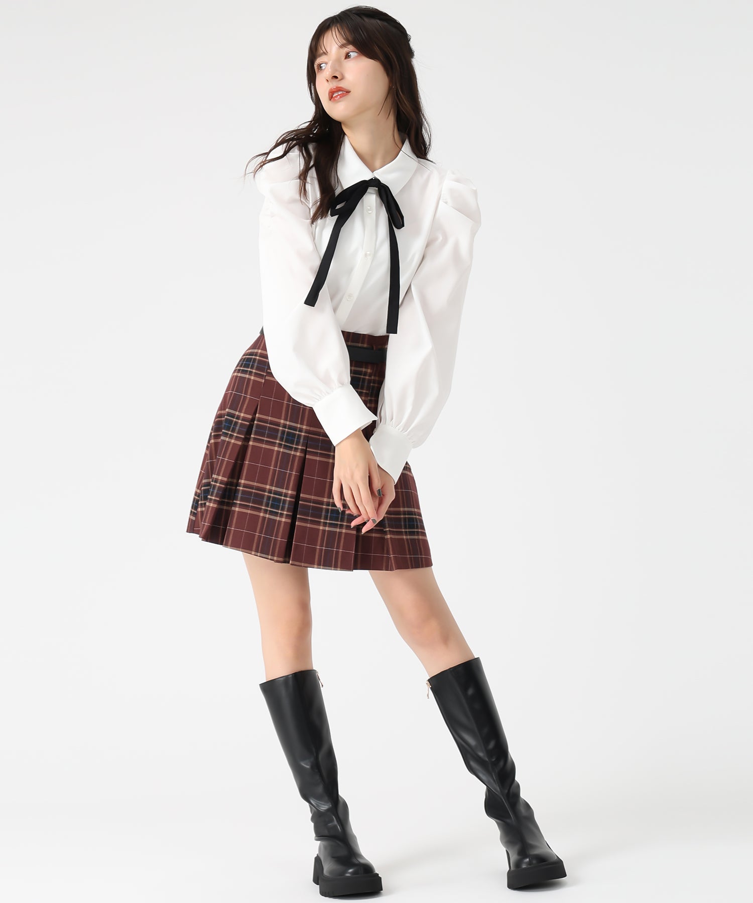 トランテアン ソン ドゥ モード 31 Sons de mode 2025秋冬新作 ベルト付きタックスカショーパン TT537306 (BEIGE) BEIGE