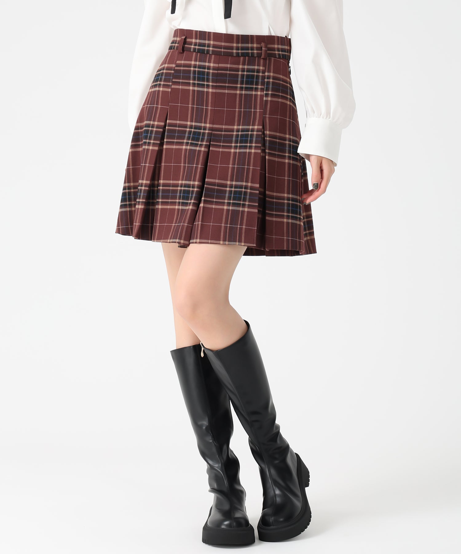 トランテアン ソン ドゥ モード 31 Sons de mode 2025秋冬新作 ベルト付きタックスカショーパン TT537306 (BEIGE) BEIGE