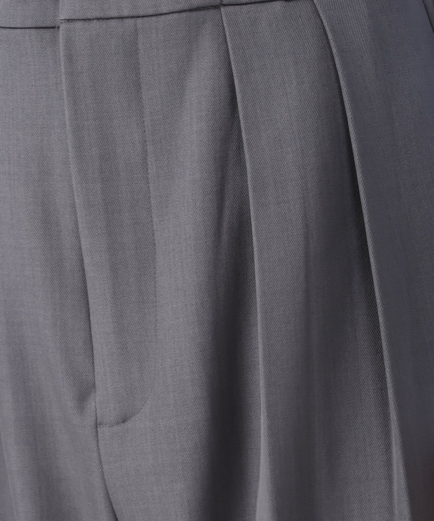 トランテアン ソン ドゥ モード 31 Sons de mode 2025秋冬新作 ベルト付きタックワイドパンツ TT547301 (GREY) GREY