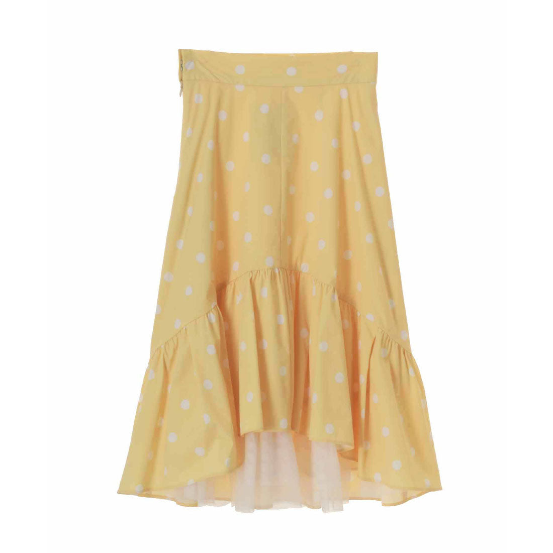 トランテアン ソン ドゥ モード 31 Sons de mode ドットバックチュールスカート (イエロー) YELLOW