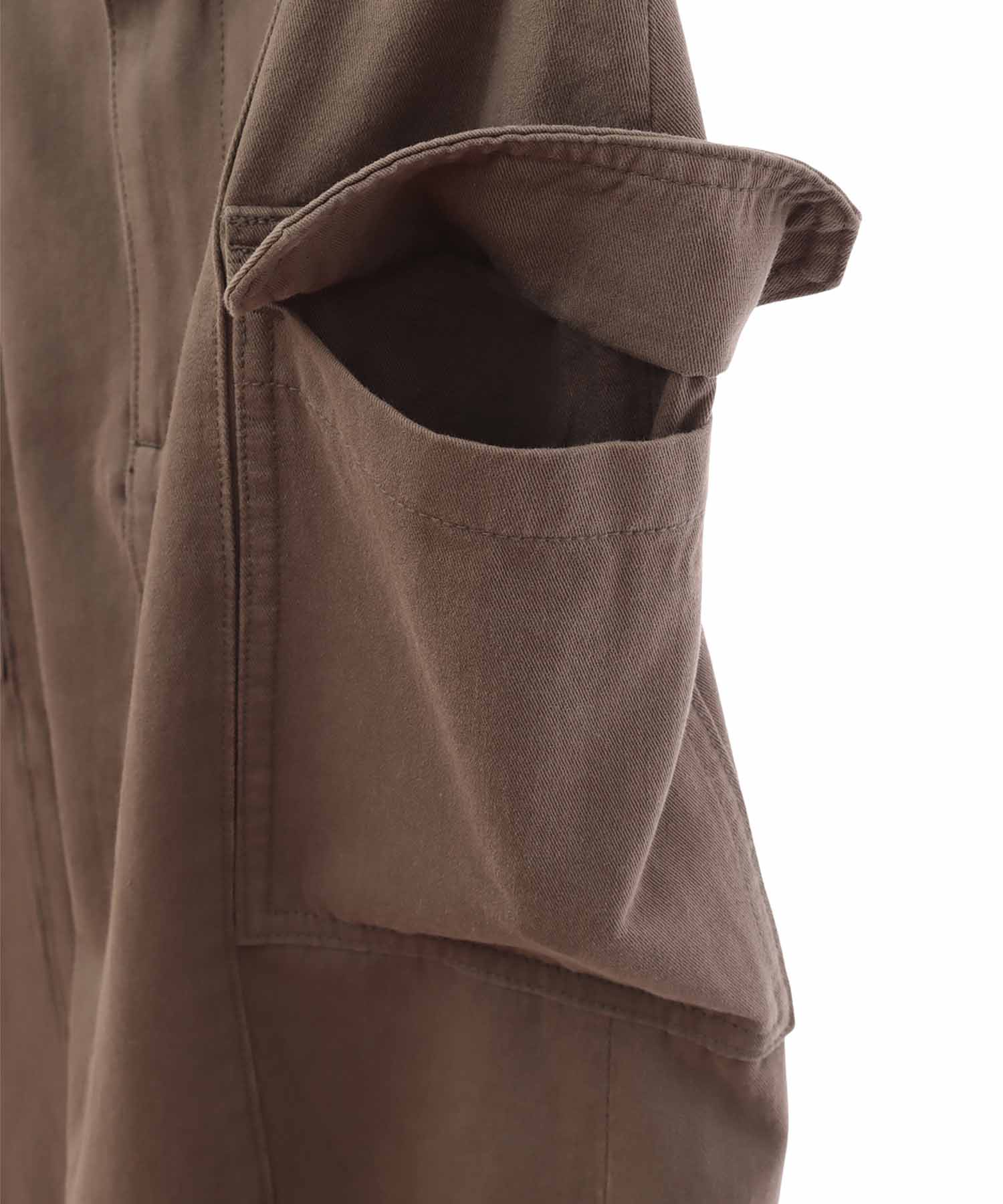 トランテアン ソン ドゥ モード 31 Sons de mode ベルテッドカーゴスカート (カーキ) KHAKI