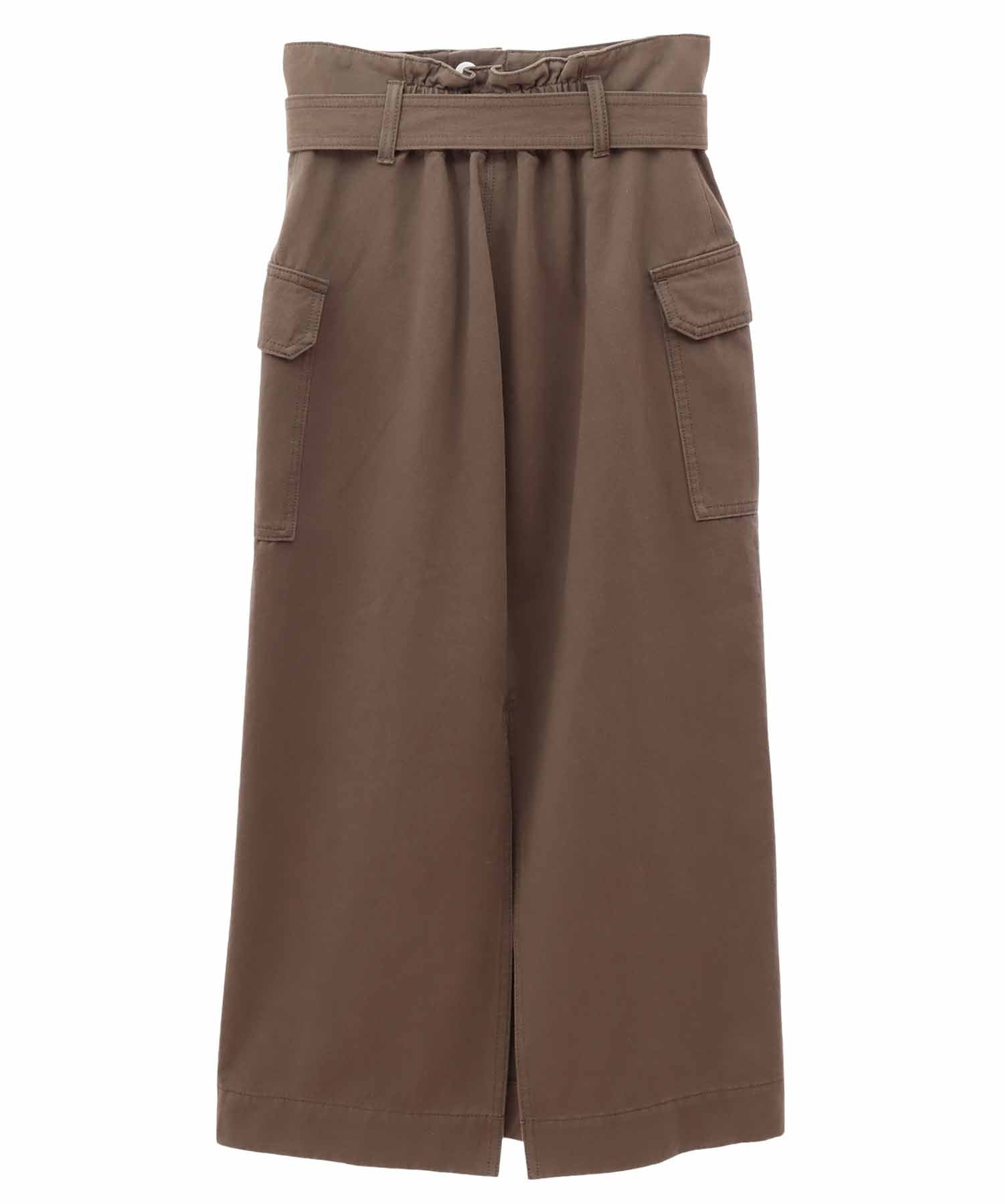 トランテアン ソン ドゥ モード 31 Sons de mode ベルテッドカーゴスカート (カーキ) KHAKI