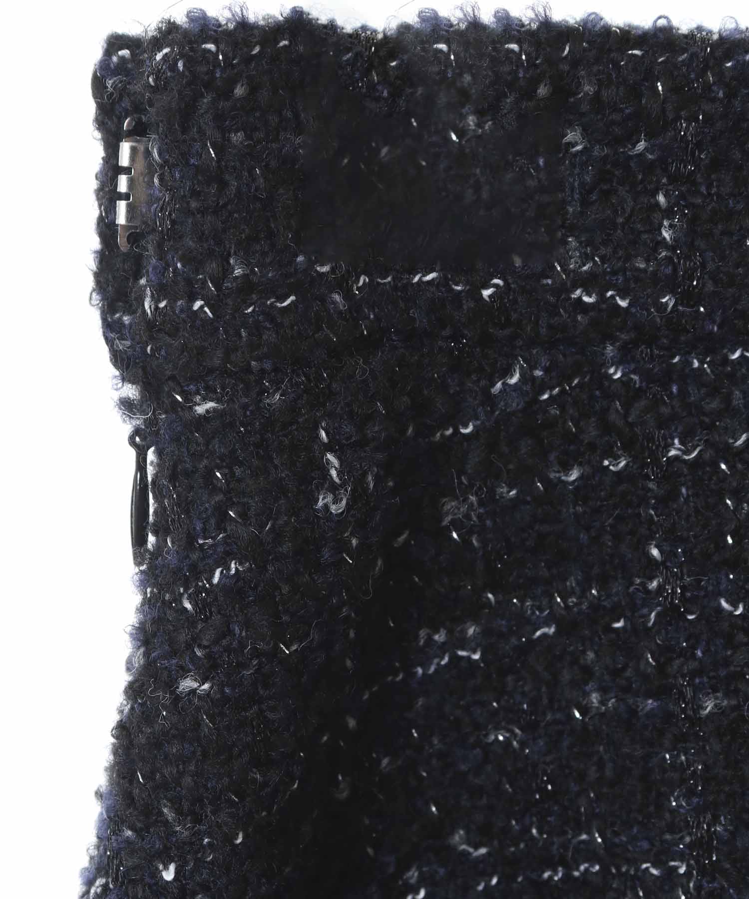 トランテアン ソン ドゥ モード 31 Sons de mode ツイードフレアミニスカート (オフホワイト) OFF-WHITE