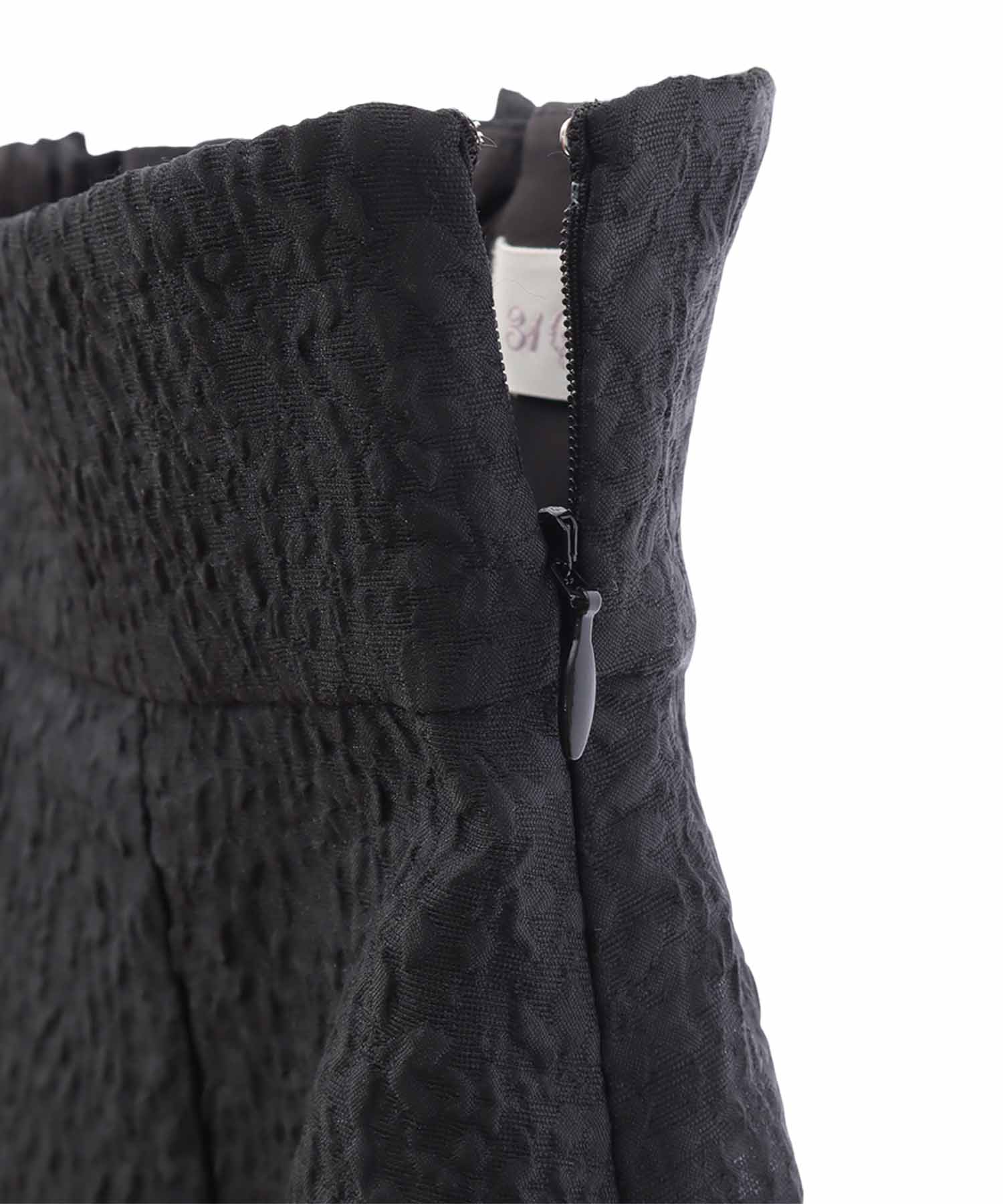 トランテアン ソン ドゥ モード 31 Sons de mode ジャカードレースアップスカート (オフホワイト) OFF-WHITE