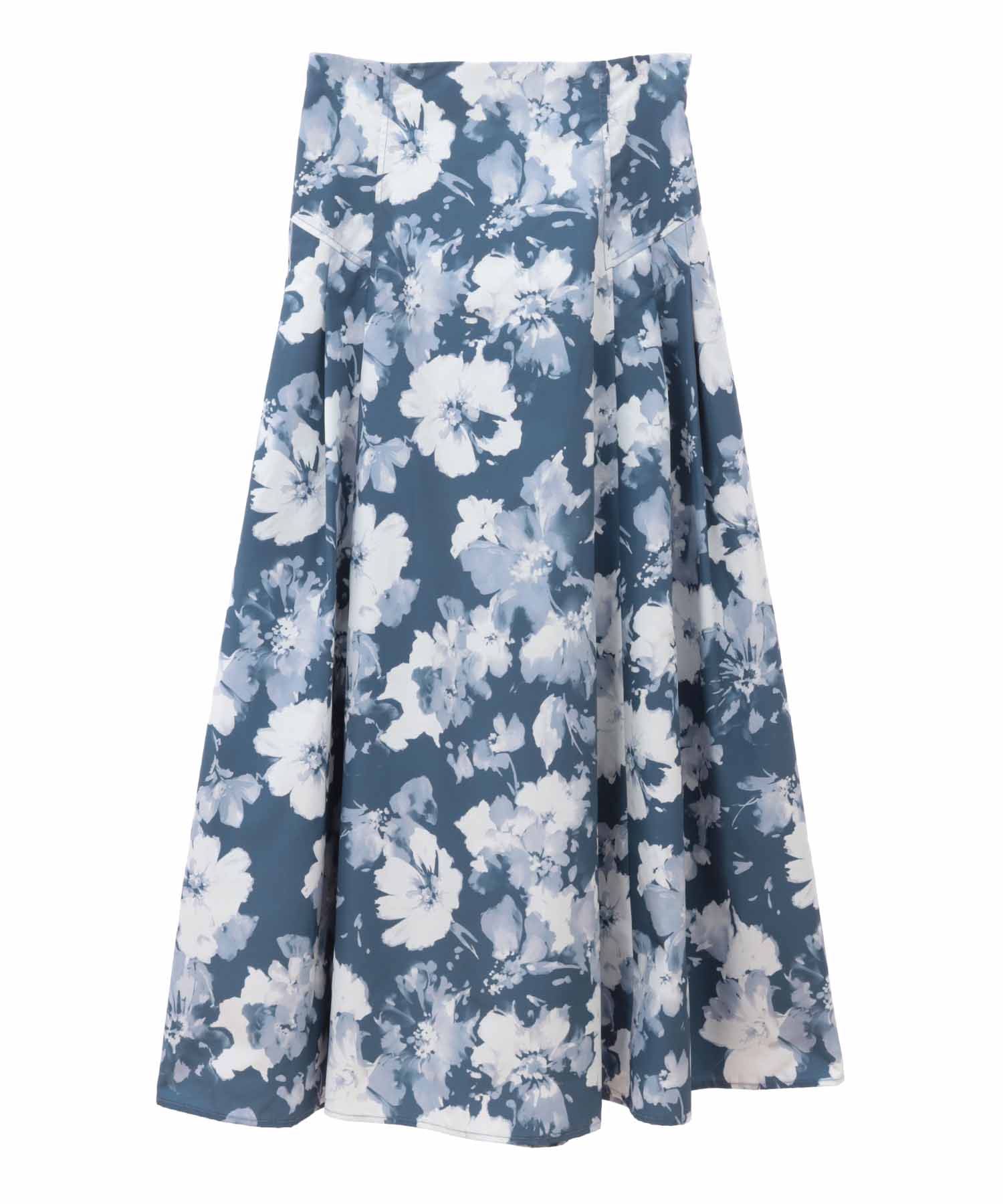 トランテアン ソン ドゥ モード 31 Sons de mode 花柄フレアスカート (ブルー) BLUE