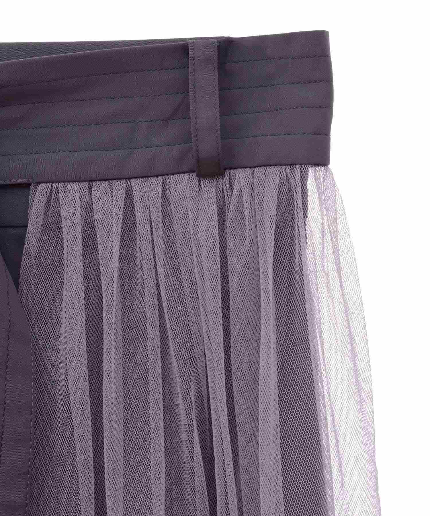 トランテアン ソン ドゥ モード 31 Sons de mode チュール×タフタスカート (クリーム) クリーム