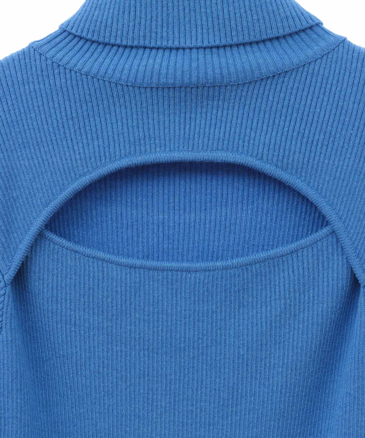 トランテアン ソン ドゥ モード 31 Sons de mode カットアウトリブニットワンピース (ボーダー) WHITE/BLACK