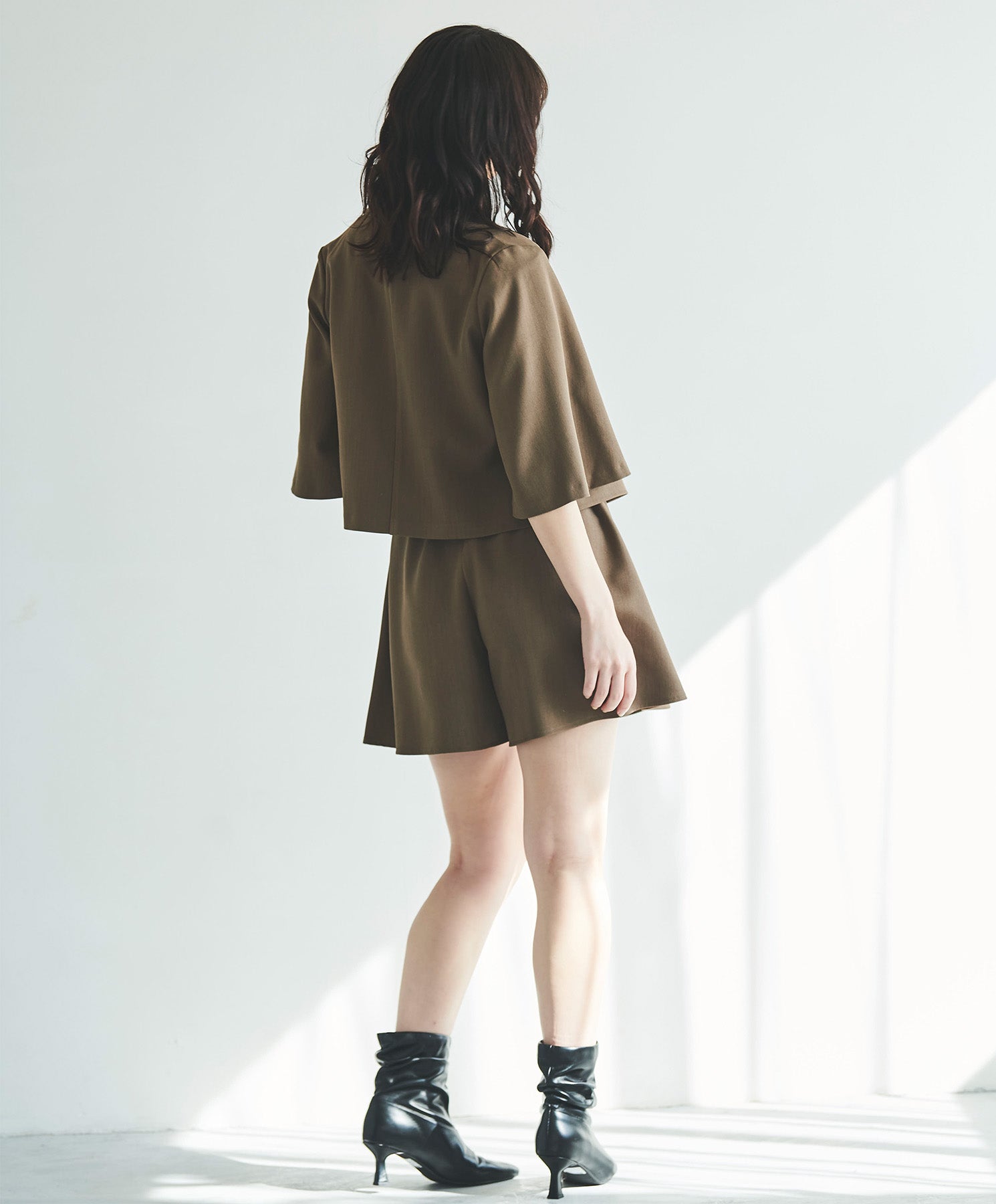 トランテアン ソン ドゥ モード 31 Sons de mode ボリュームキュロット (チャ) BROWN