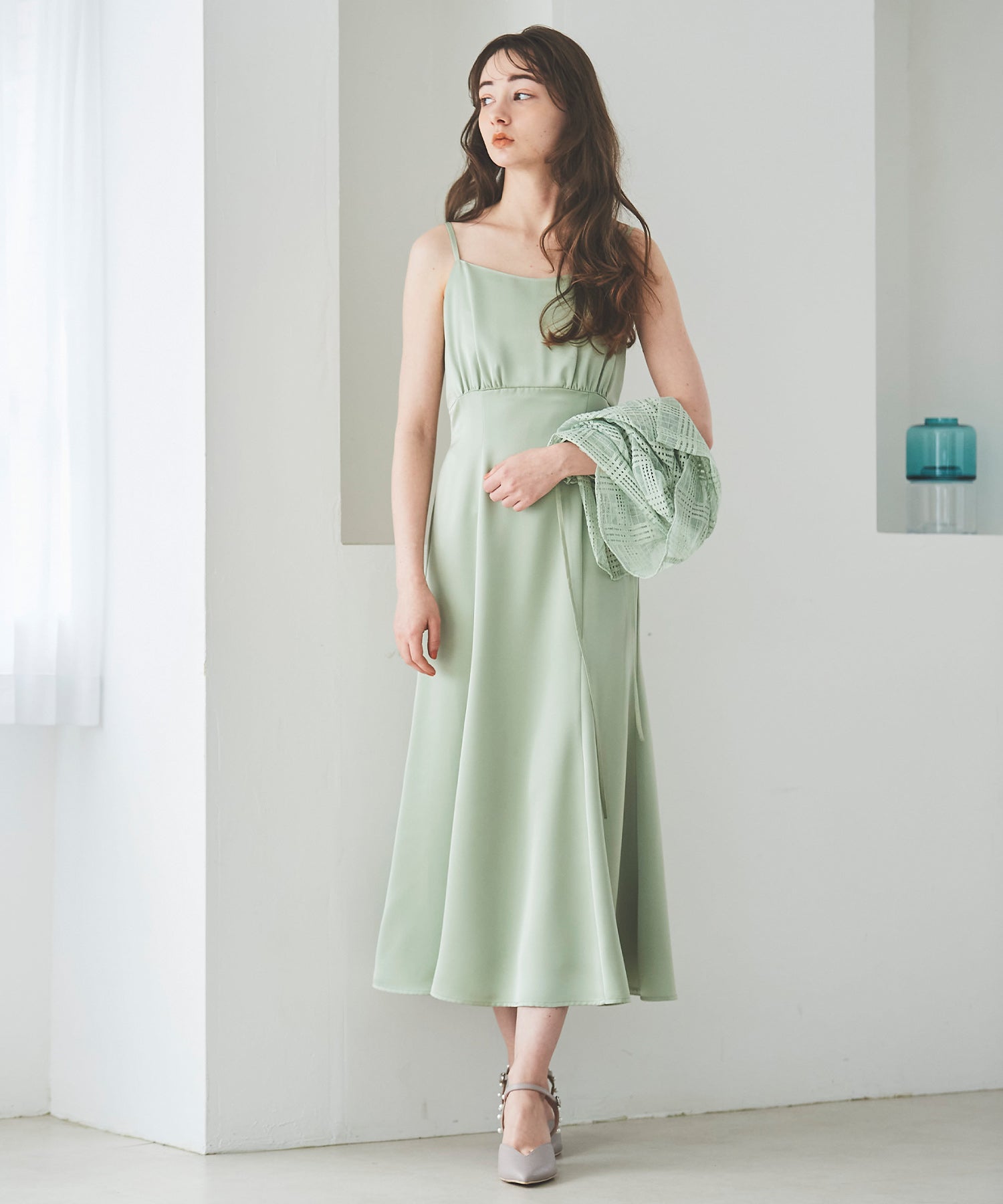 トランテアン ソン ドゥ モード 31 Sons de mode レースボレロワンピース (ライトグリーン) L.GREEN