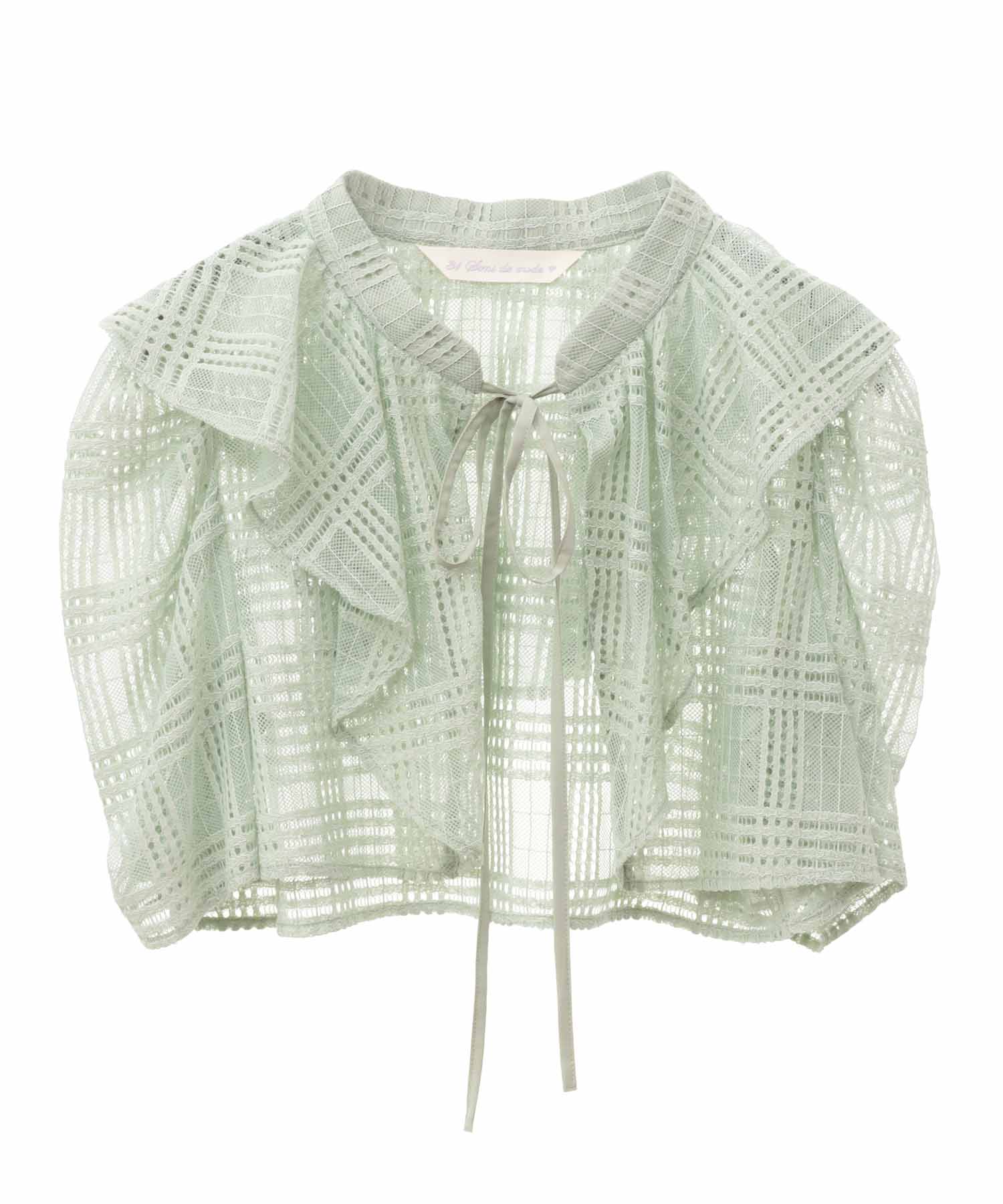 トランテアン ソン ドゥ モード 31 Sons de mode レースボレロワンピース (ライトグリーン) L.GREEN