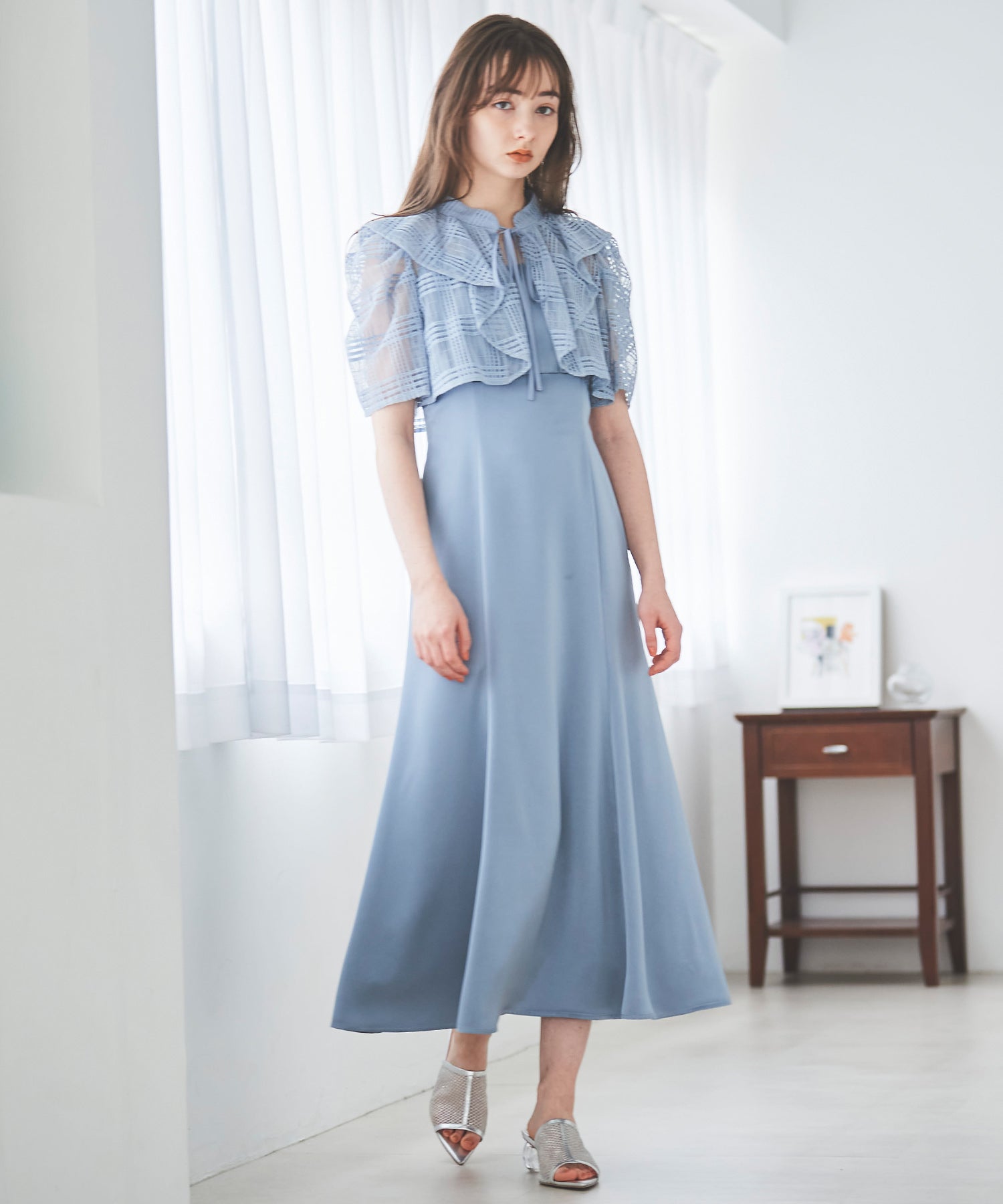 トランテアン ソン ドゥ モード 31 Sons de mode レースボレロワンピース (ブルー) BLUE