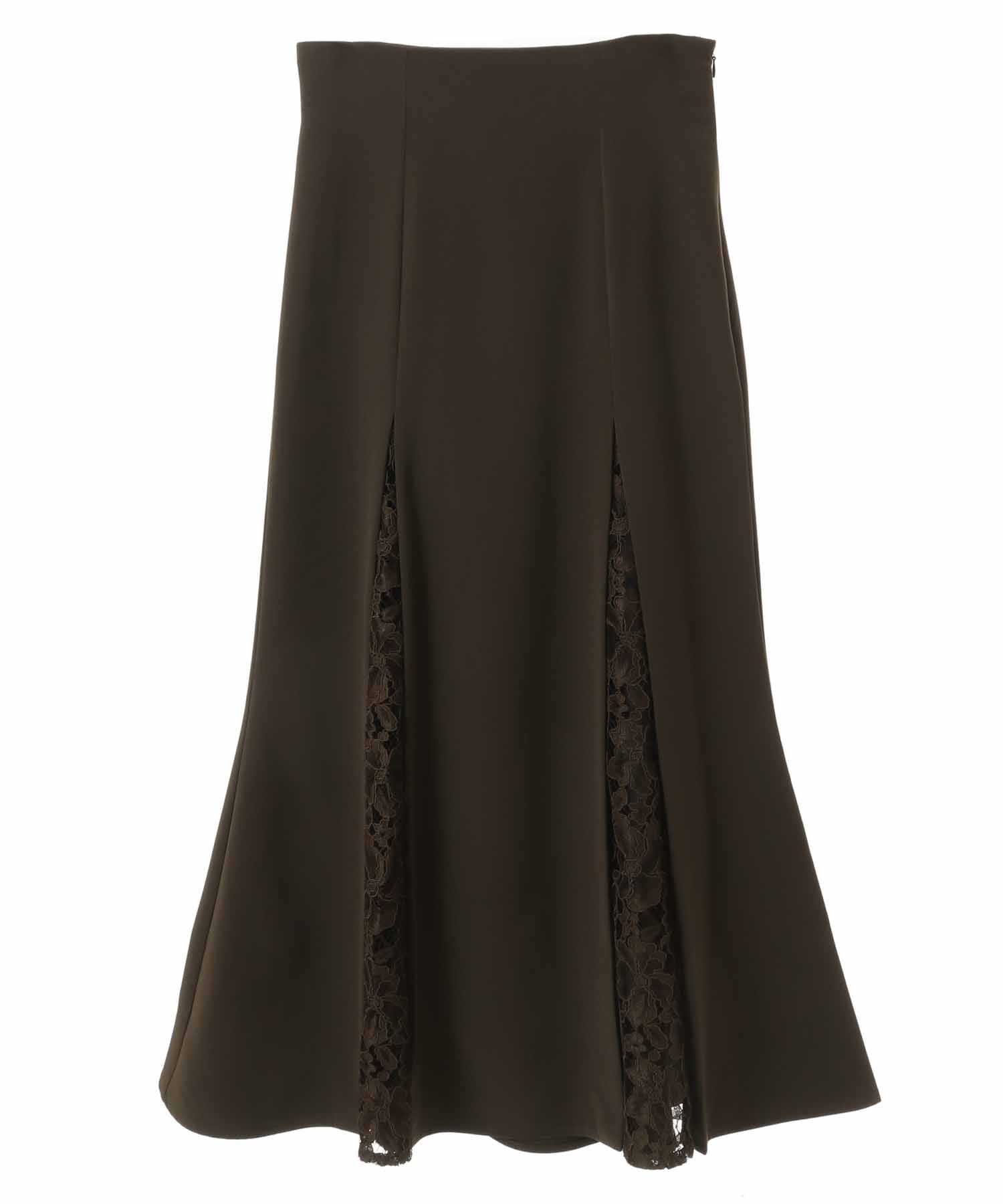 トランテアン ソン ドゥ モード 31 Sons de mode レース切替マーメイドスカート (カーキ) KHAKI