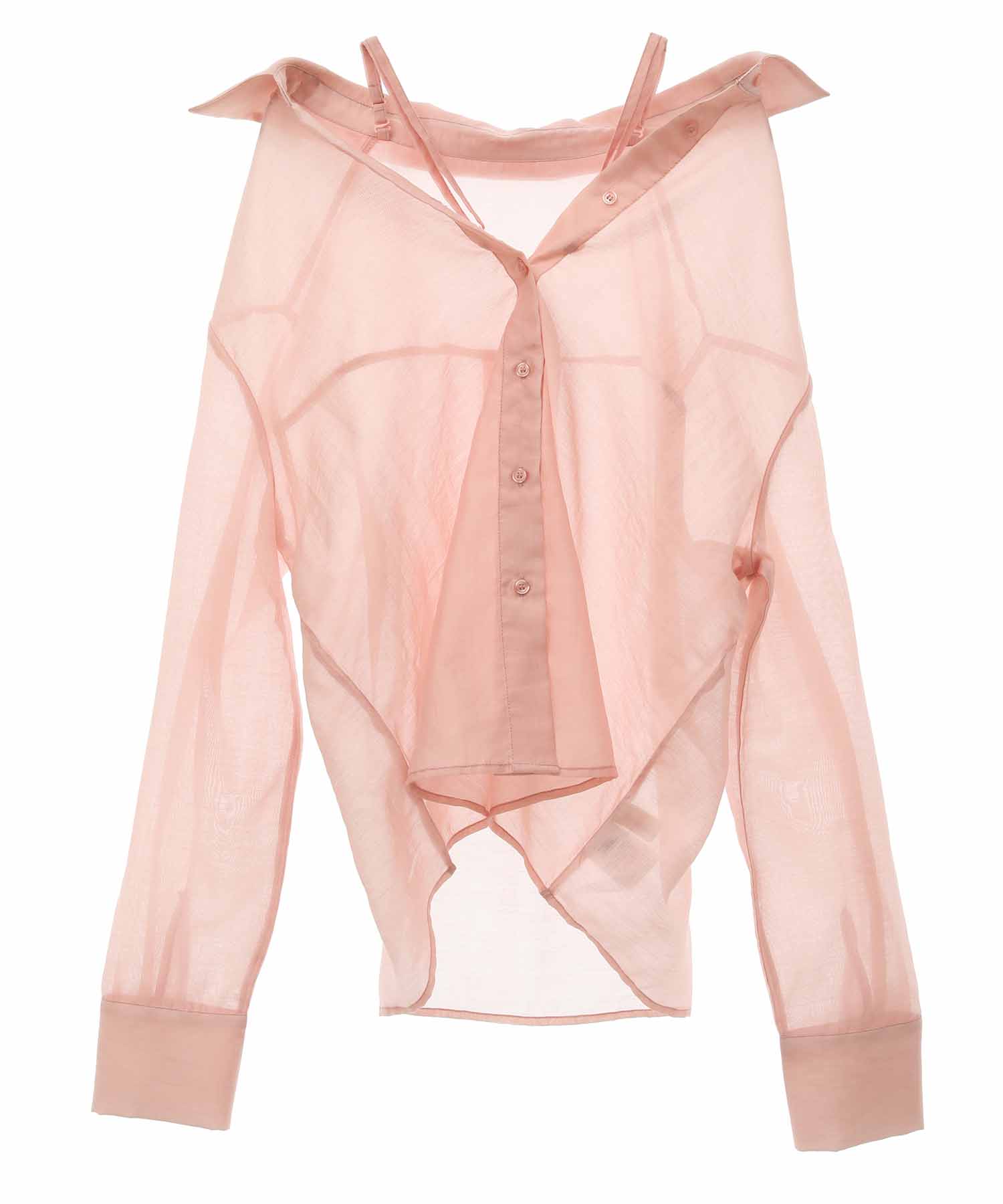 トランテアン ソン ドゥ モード 31 Sons de mode 2WAYオフショルシアーシャツ (ピンク) PINK