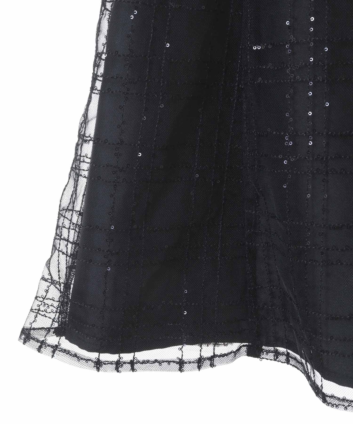 トランテアン ソン ドゥ モード 31 Sons de mode スパンコールチェックミニスカショーパン