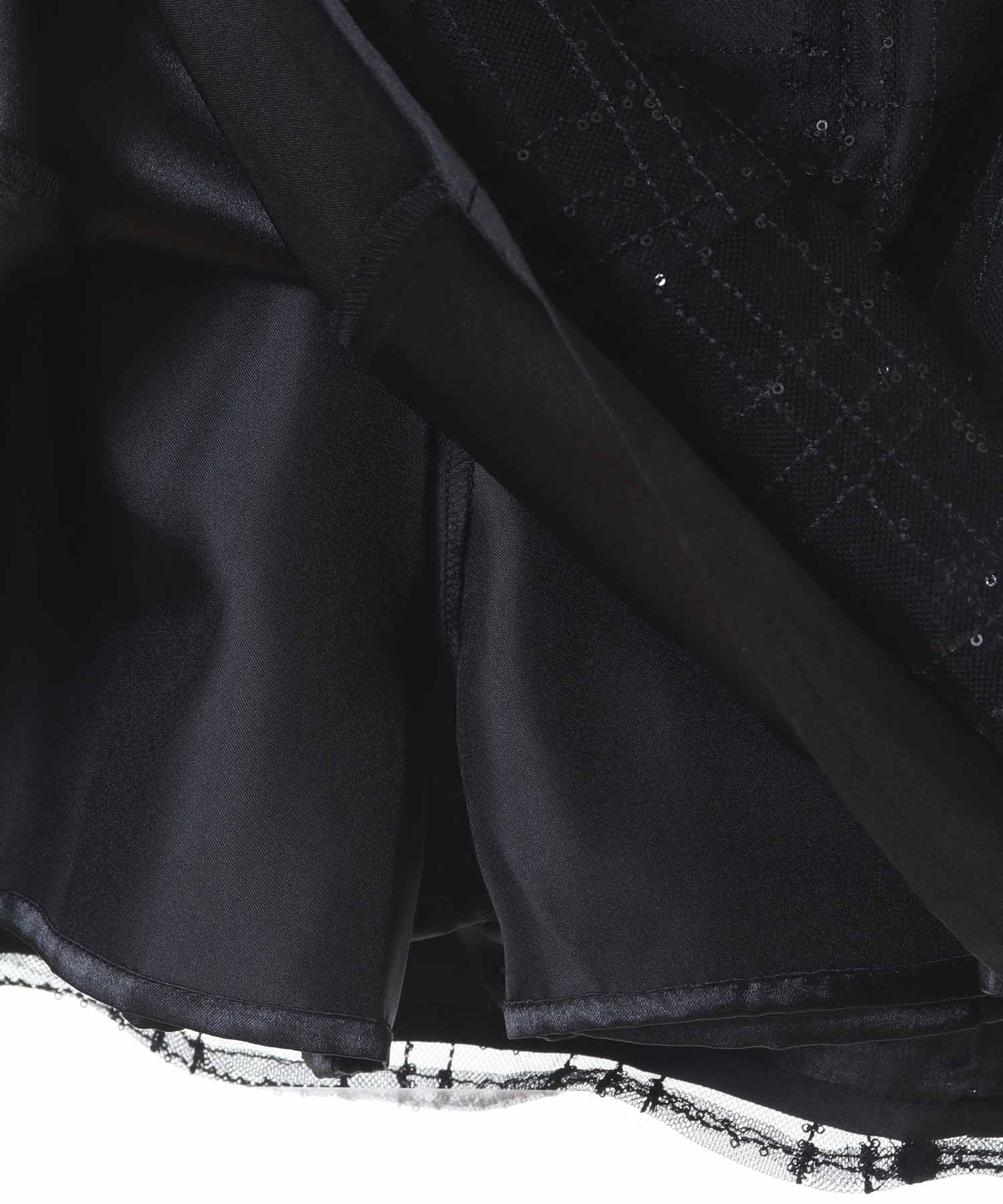 トランテアン ソン ドゥ モード 31 Sons de mode スパンコールチェックミニスカショーパン