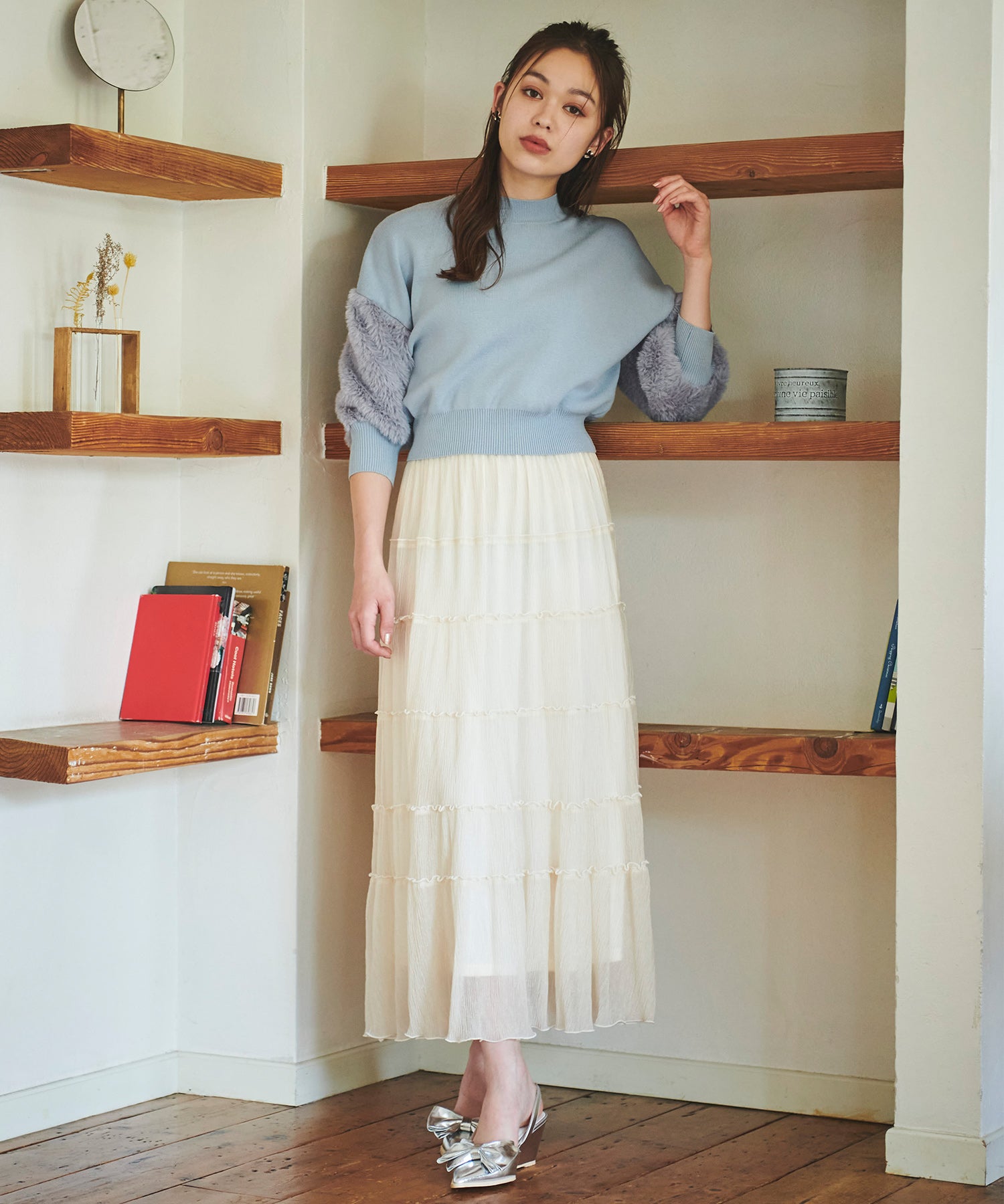 【新品タグ付】31 Sons de mode♡楊柳レースティアードスカート 31 Sons de mode（トランテアン ソン ドゥ モード）の「楊柳