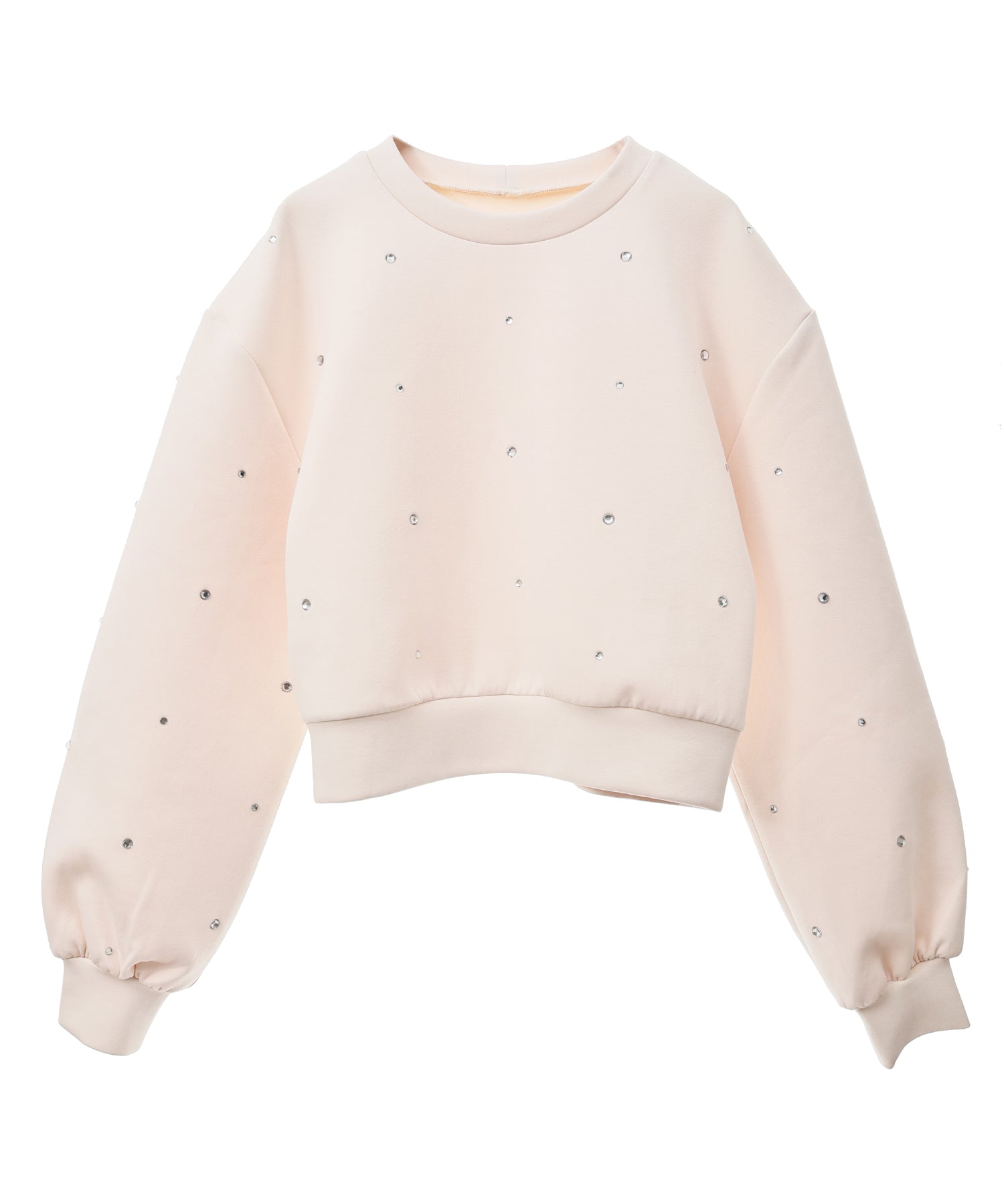 トランテアン ソン ドゥ モード 31 Sons de mode ビジュー付きダンボールスウェット (オフホワイト) オフホワイト