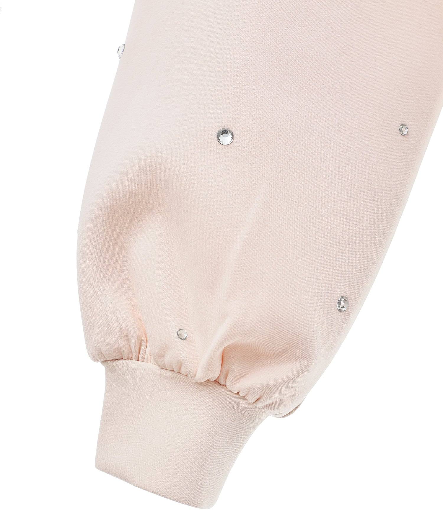 トランテアン ソン ドゥ モード 31 Sons de mode ビジュー付きダンボールスウェット (オフホワイト) オフホワイト