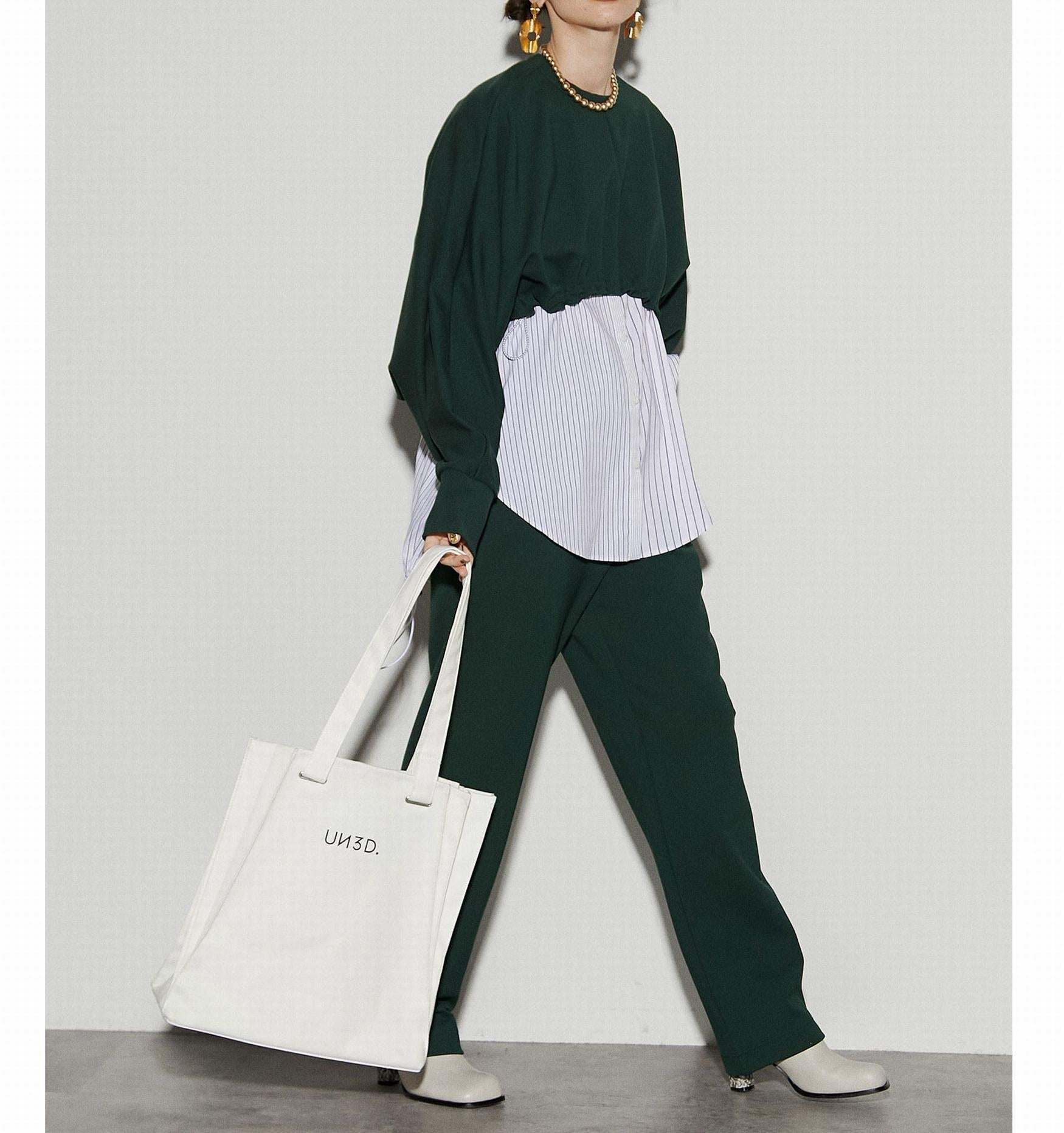 UN3D./アンスリード/O>IGAMI PLEATS TOTE/オリガミプリーツトート ホワイト