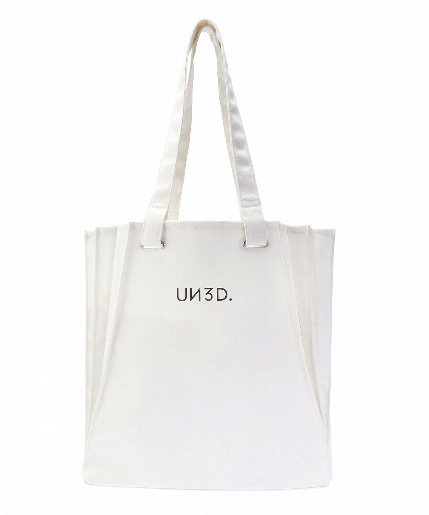UN3D./アンスリード/ORIGAMI PLEATS TOTE/オリガミプリーツトート ホワイト