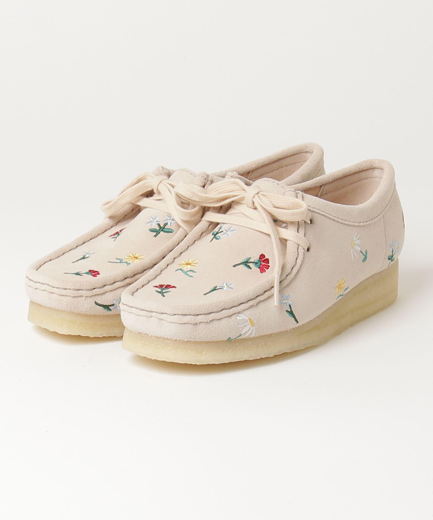 CLARKS/クラークス Wallabee Taupe Emb ワラビートープエンブロイダリー レディース ベージュ