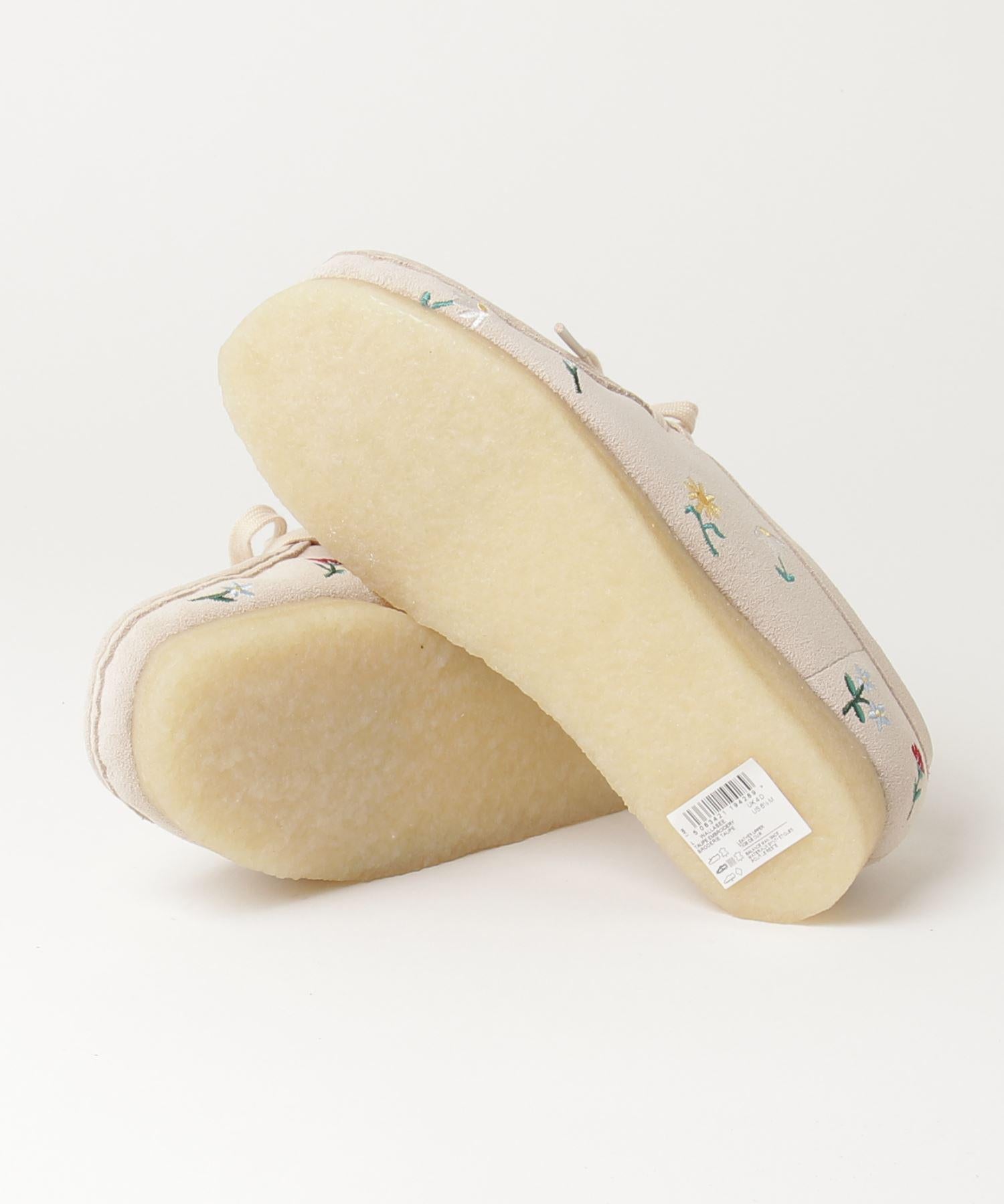 CLARKS/クラークス Wallabee Taupe Emb ワラビートープエンブロイダリー レディース ベージュ