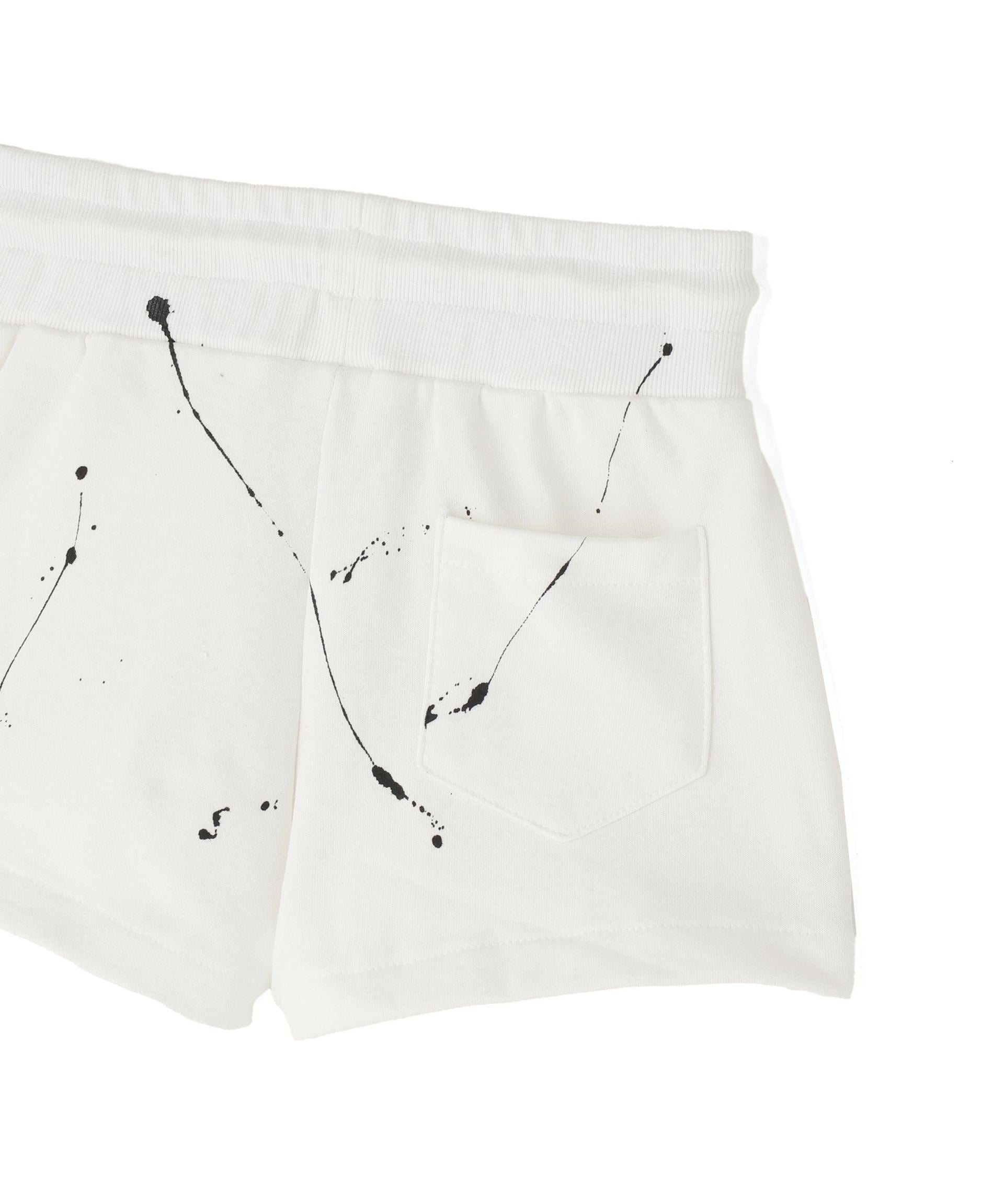 MITSUKI/ミツキ/ペイントショートパンツ ホワイト