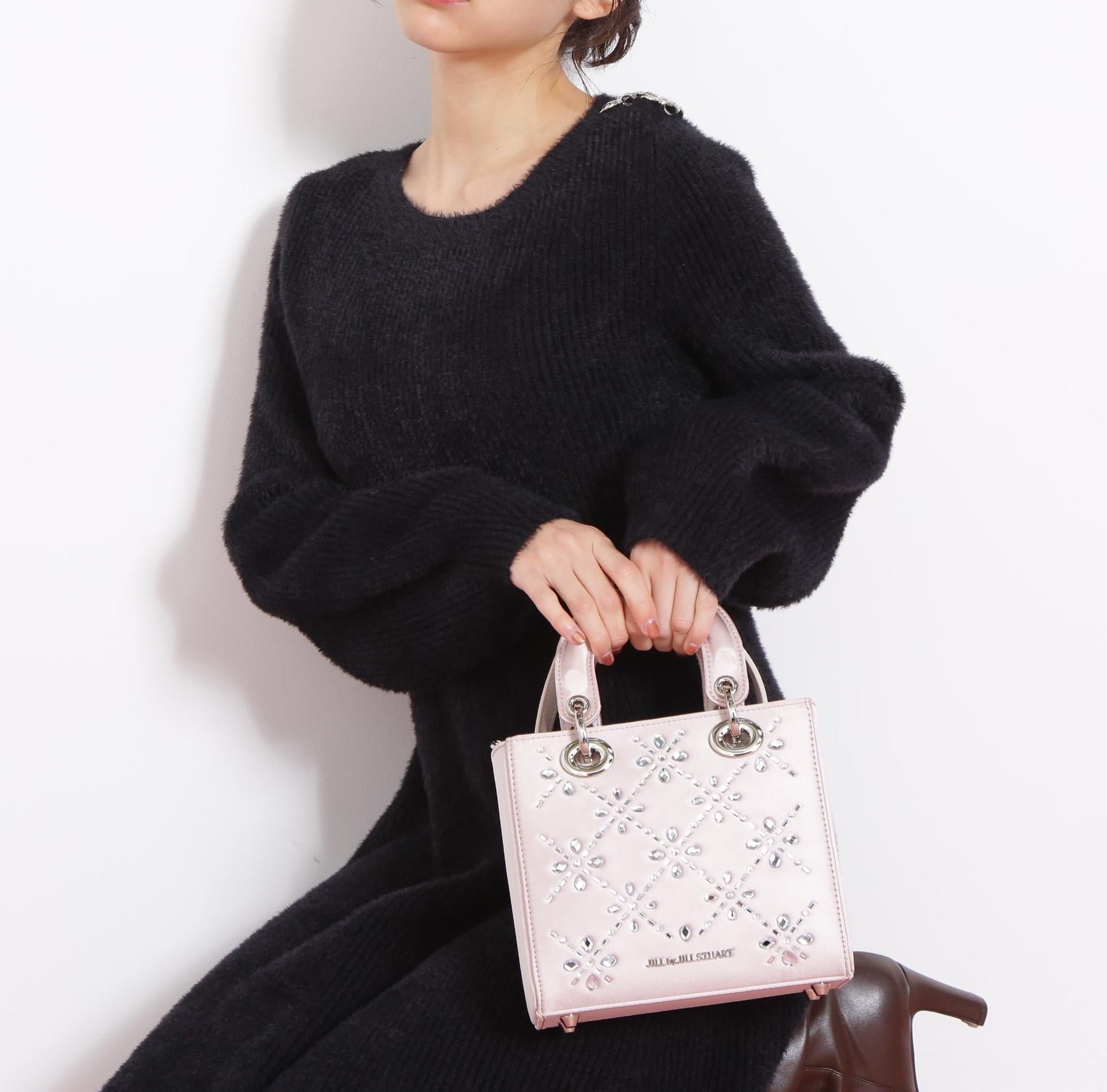 スプリンクルビジューバッグ ピンク