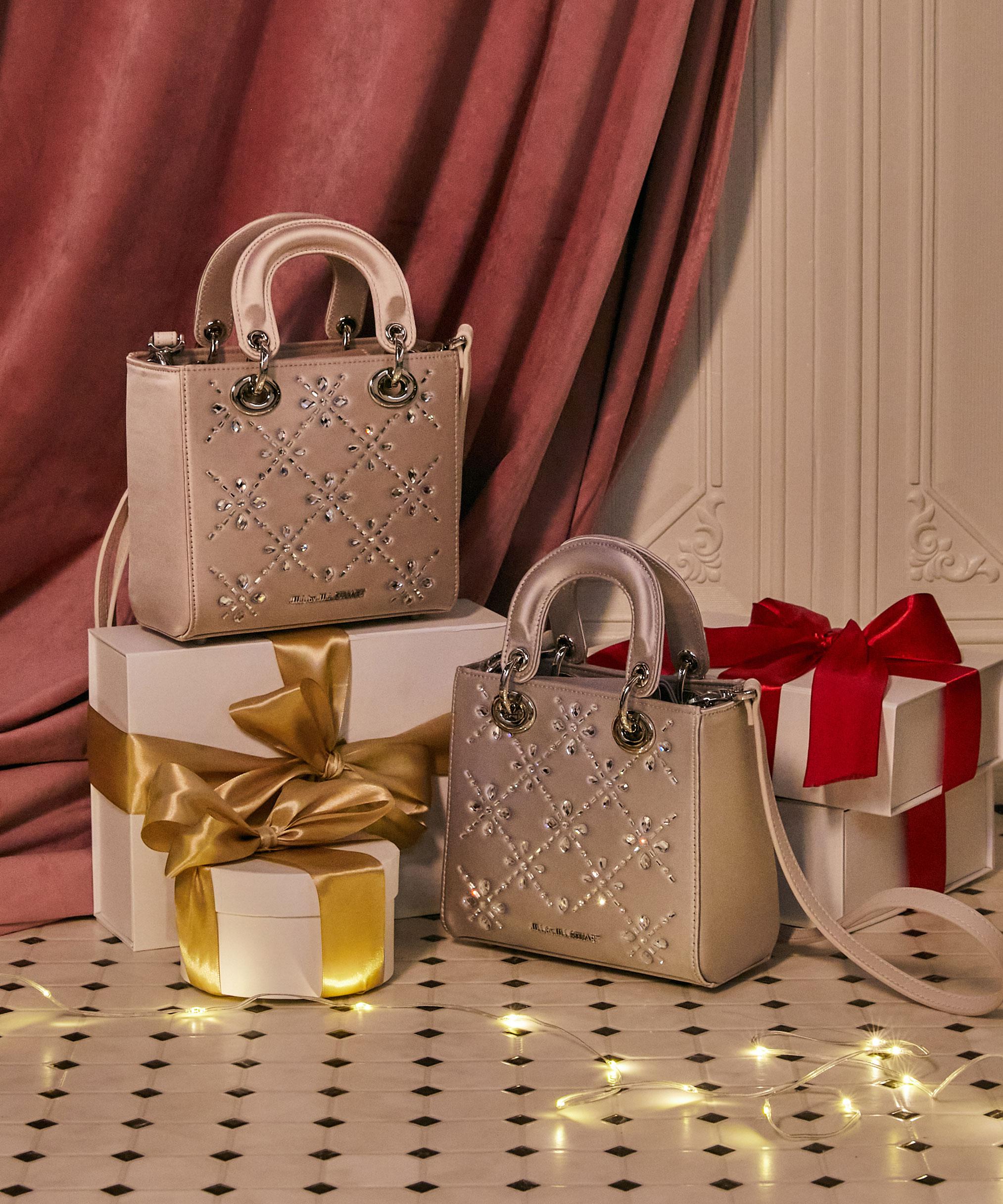 スプリンクルビジューバッグ ピンク