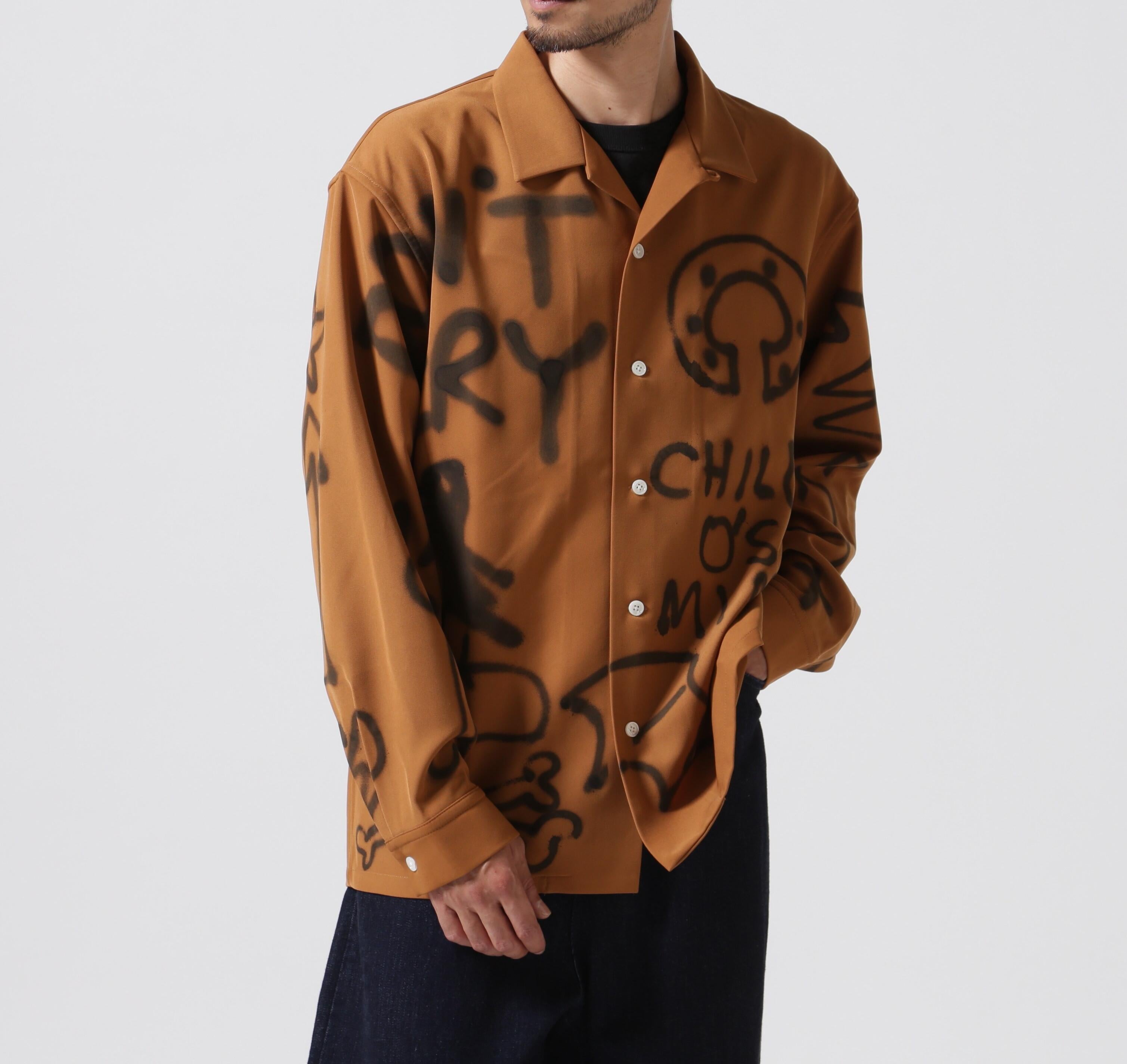 guenika/ゲルニカ/PAINT OPEN COLLA> SHI>T ブラウン