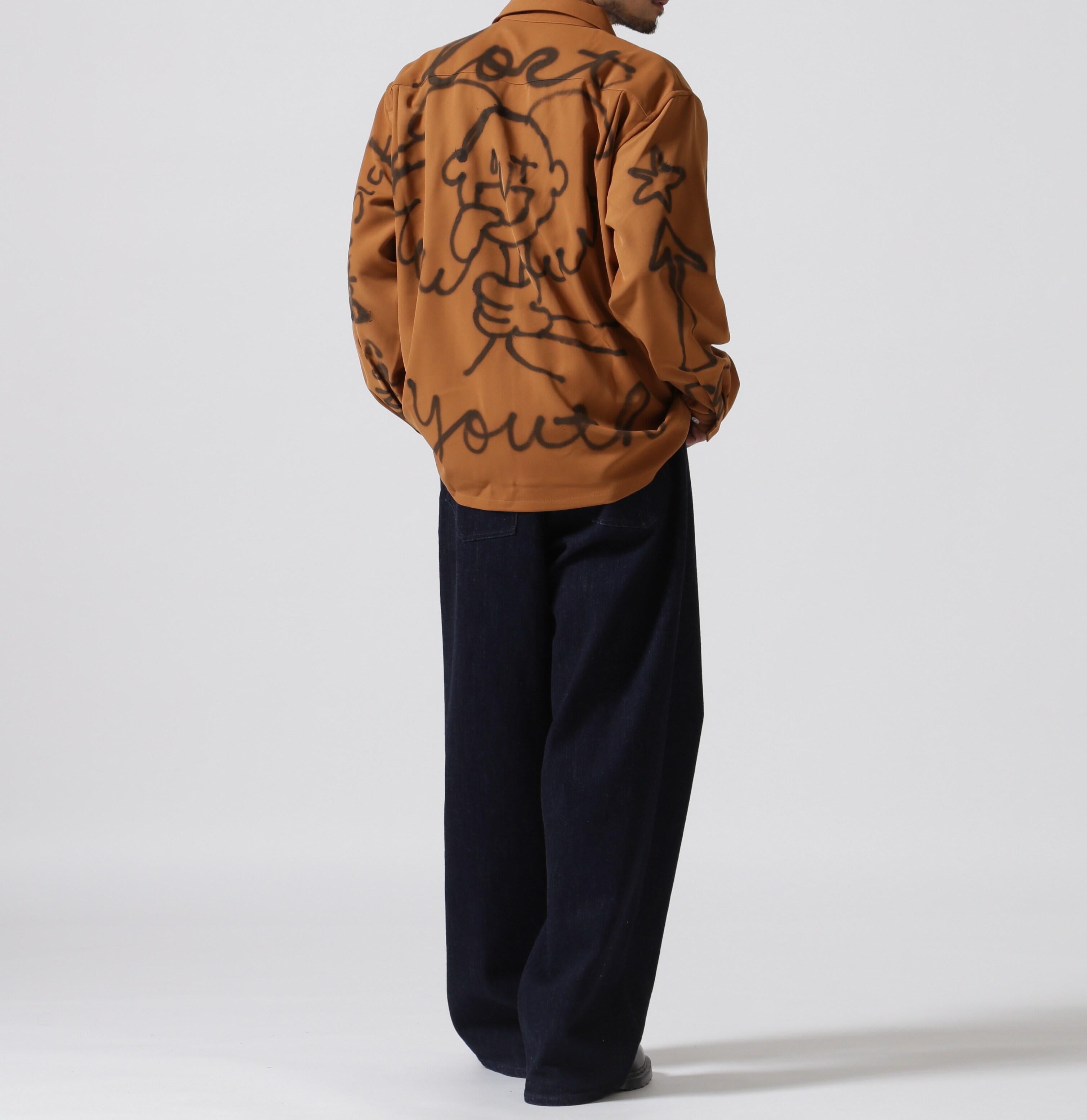 guenika/ゲルニカ/PAINT OPEN COLLA> SHI>T ブラウン