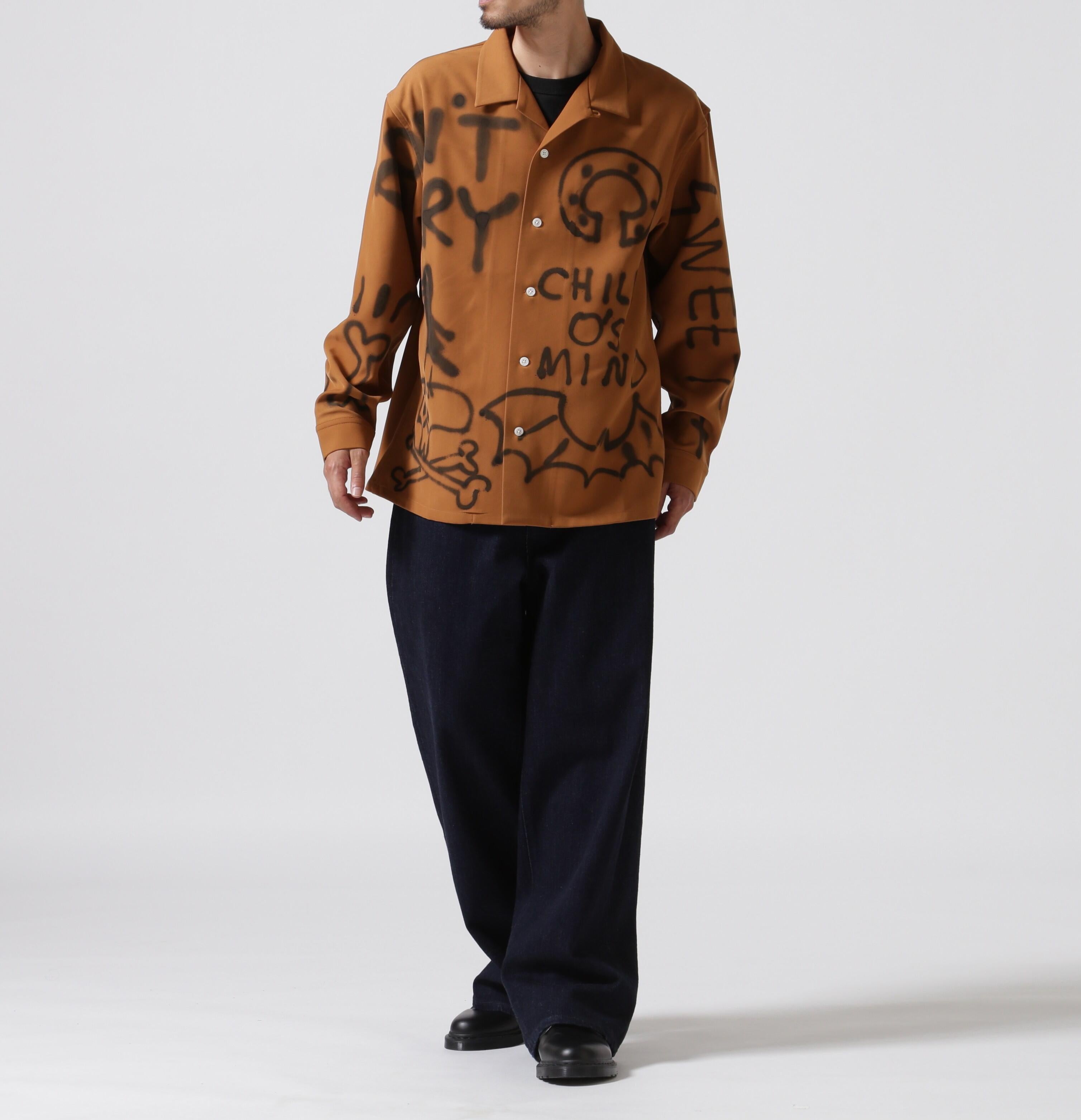 guenika/ゲルニカ/PAINT OPEN COLLA> SHI>T ブラウン